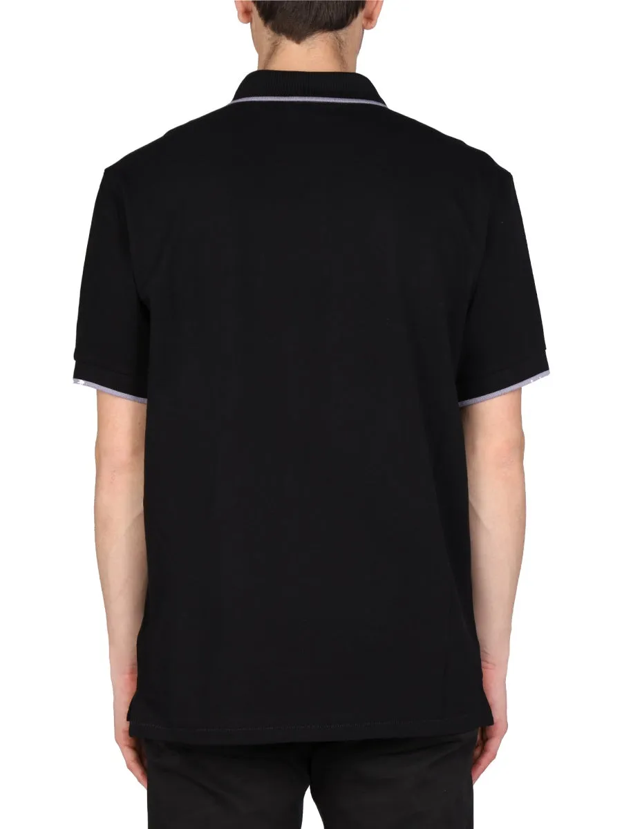 PS Paul Smith Zebra Patch Short-Sleeved Polo Shirt