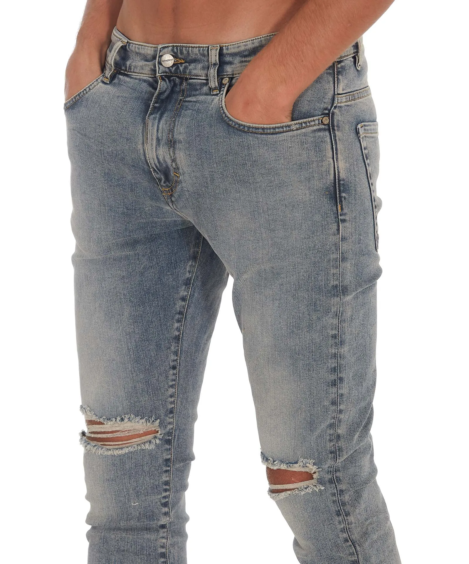 Represent Destroyed Skinny Jeans
