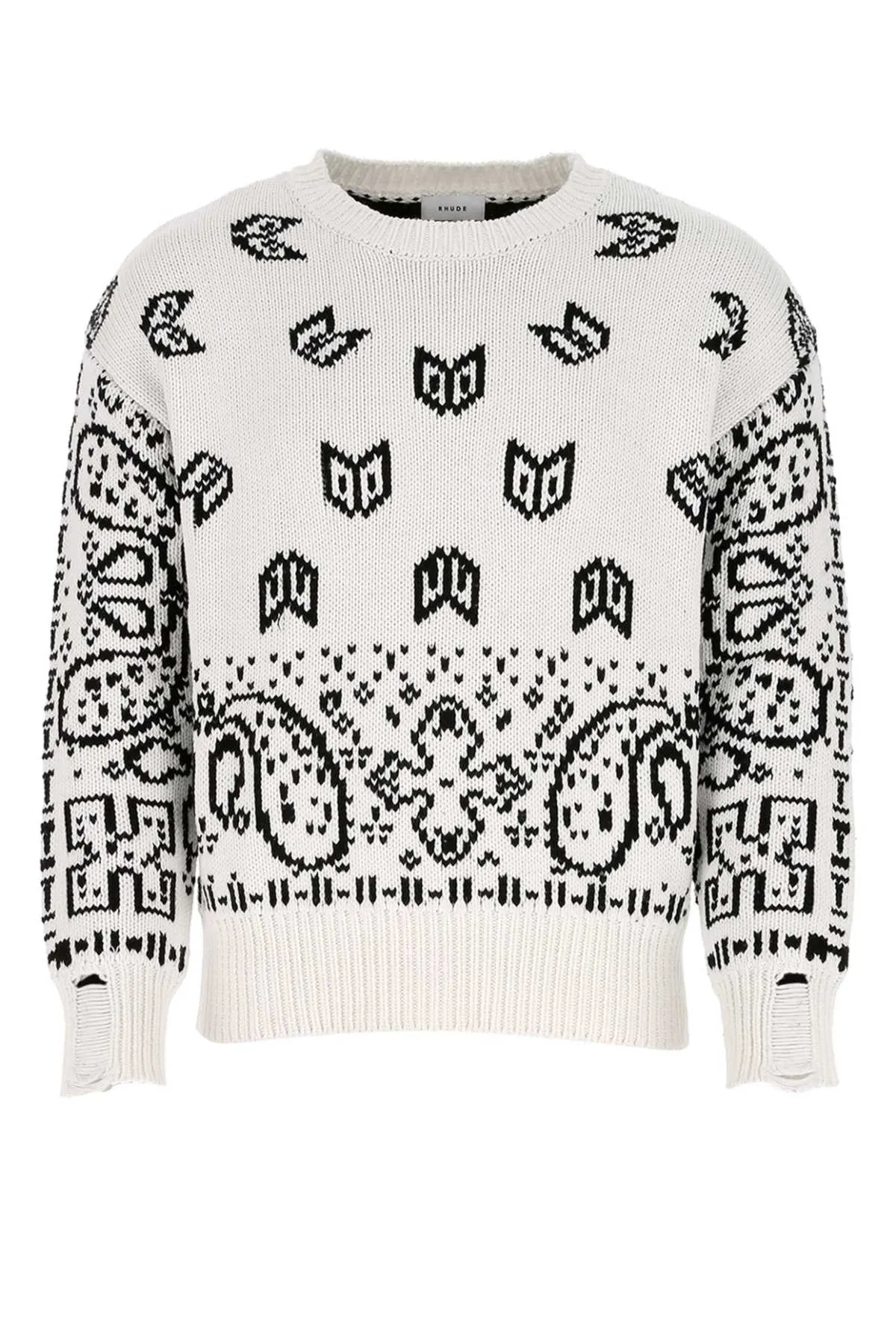 Rhude Paisley Printed Knit Sweater