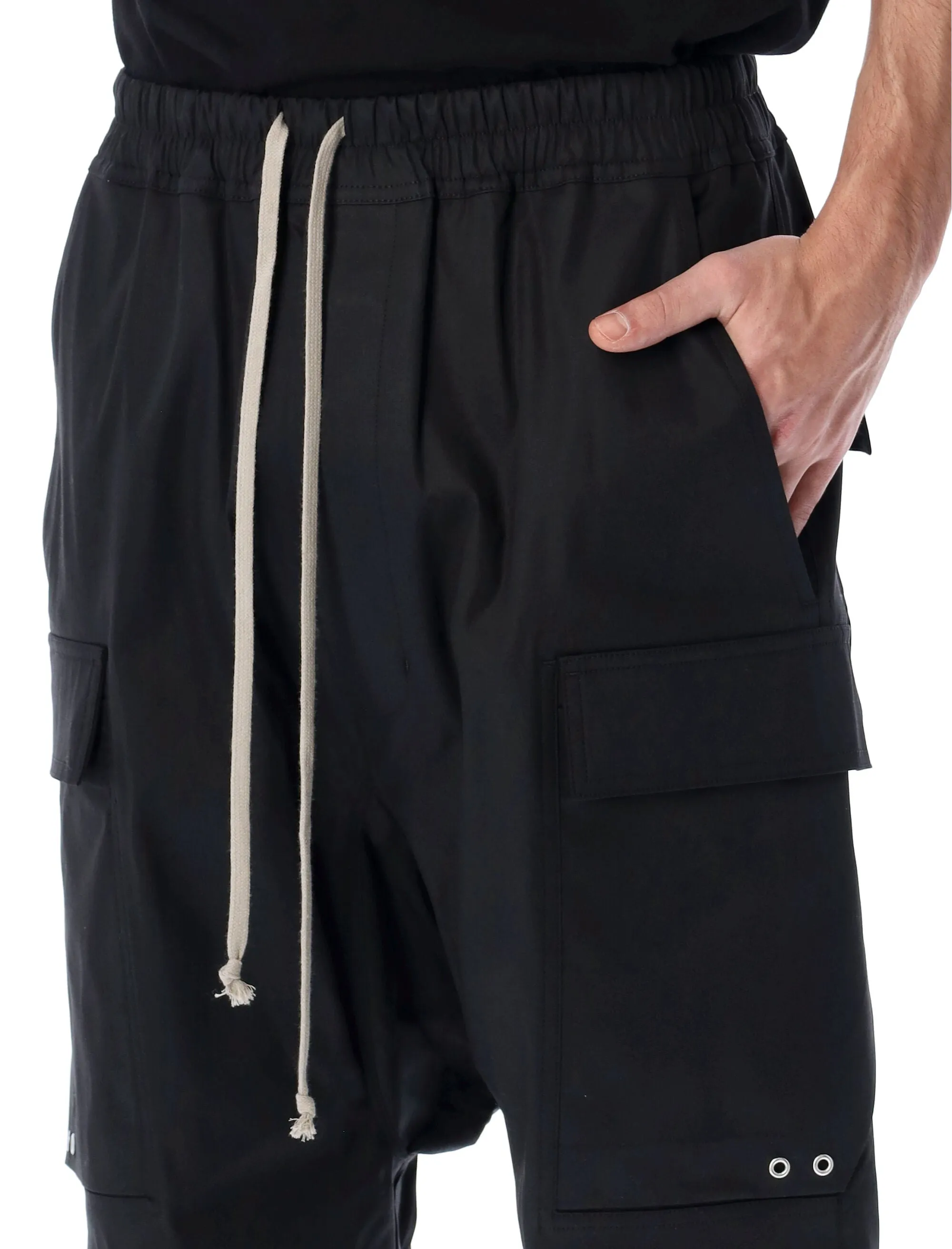 Rick Owens Drawstring Cropped Cargo Pants