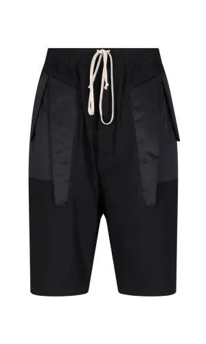Rick Owens Drawstring Straight Cut Shorts