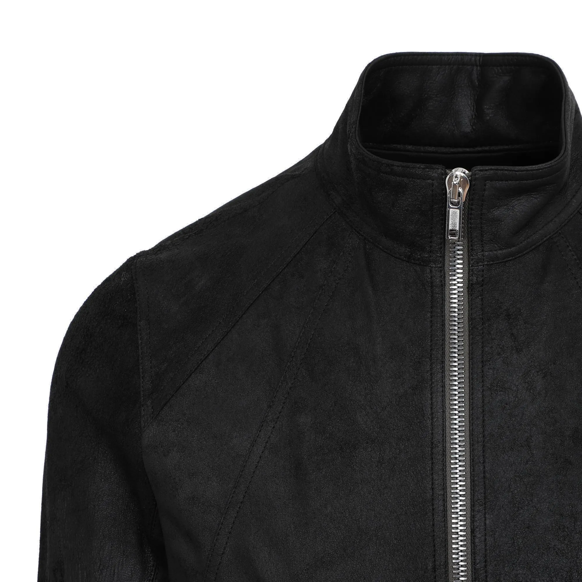 Rick Owens Zip-Up Leather Jacket