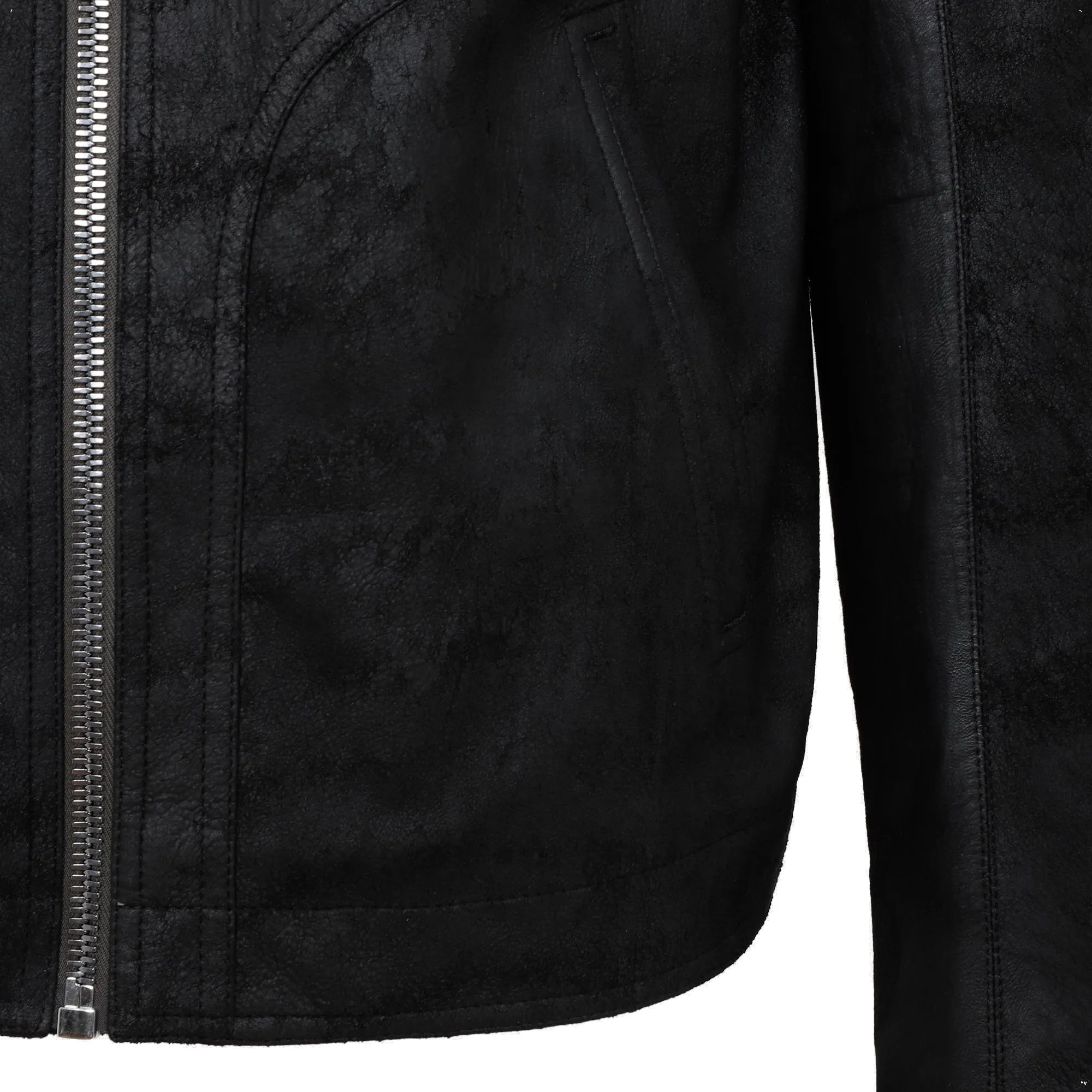 Rick Owens Zip-Up Leather Jacket