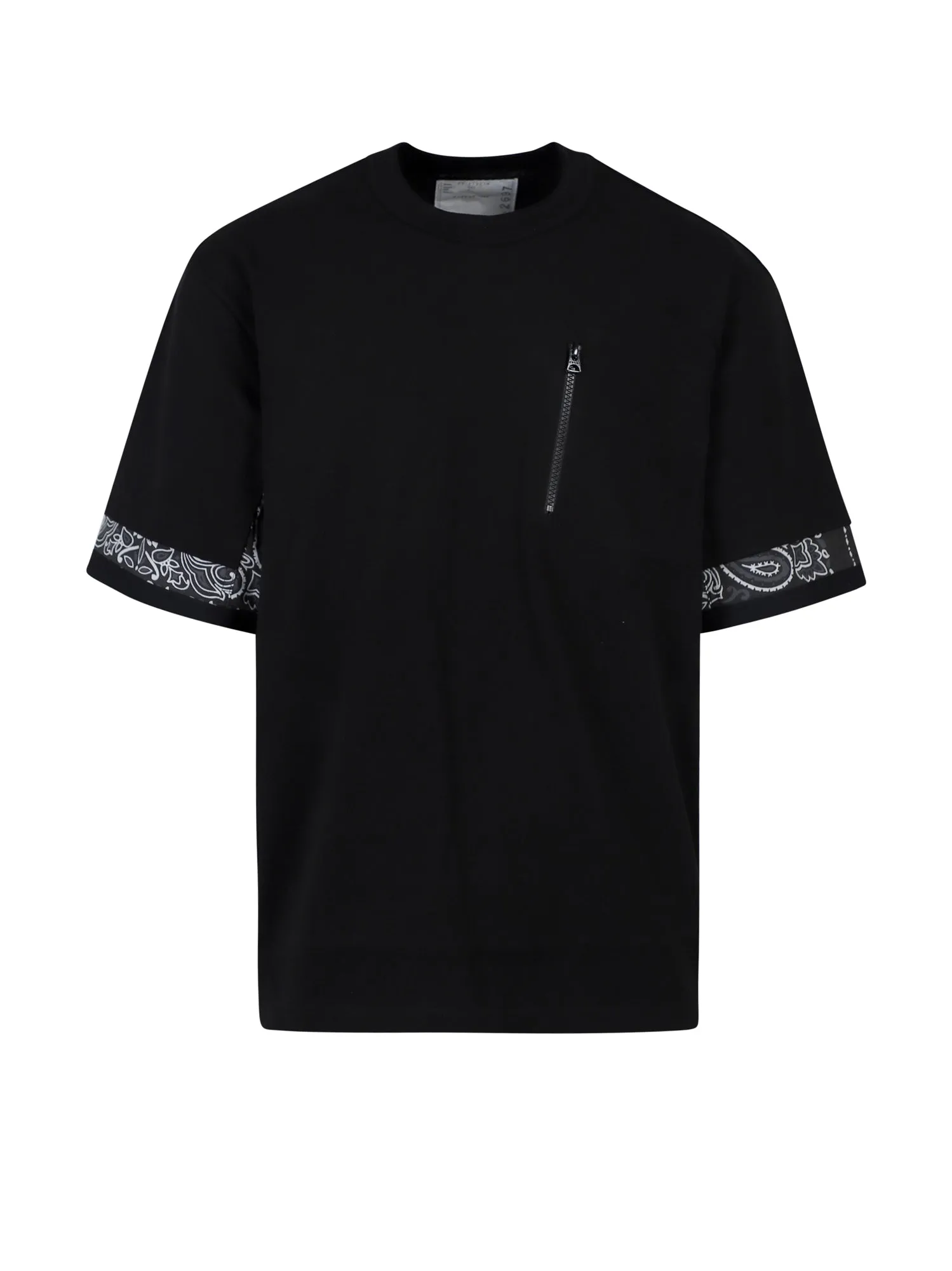 Sacai Bandana Printed Crewneck T-Shirt