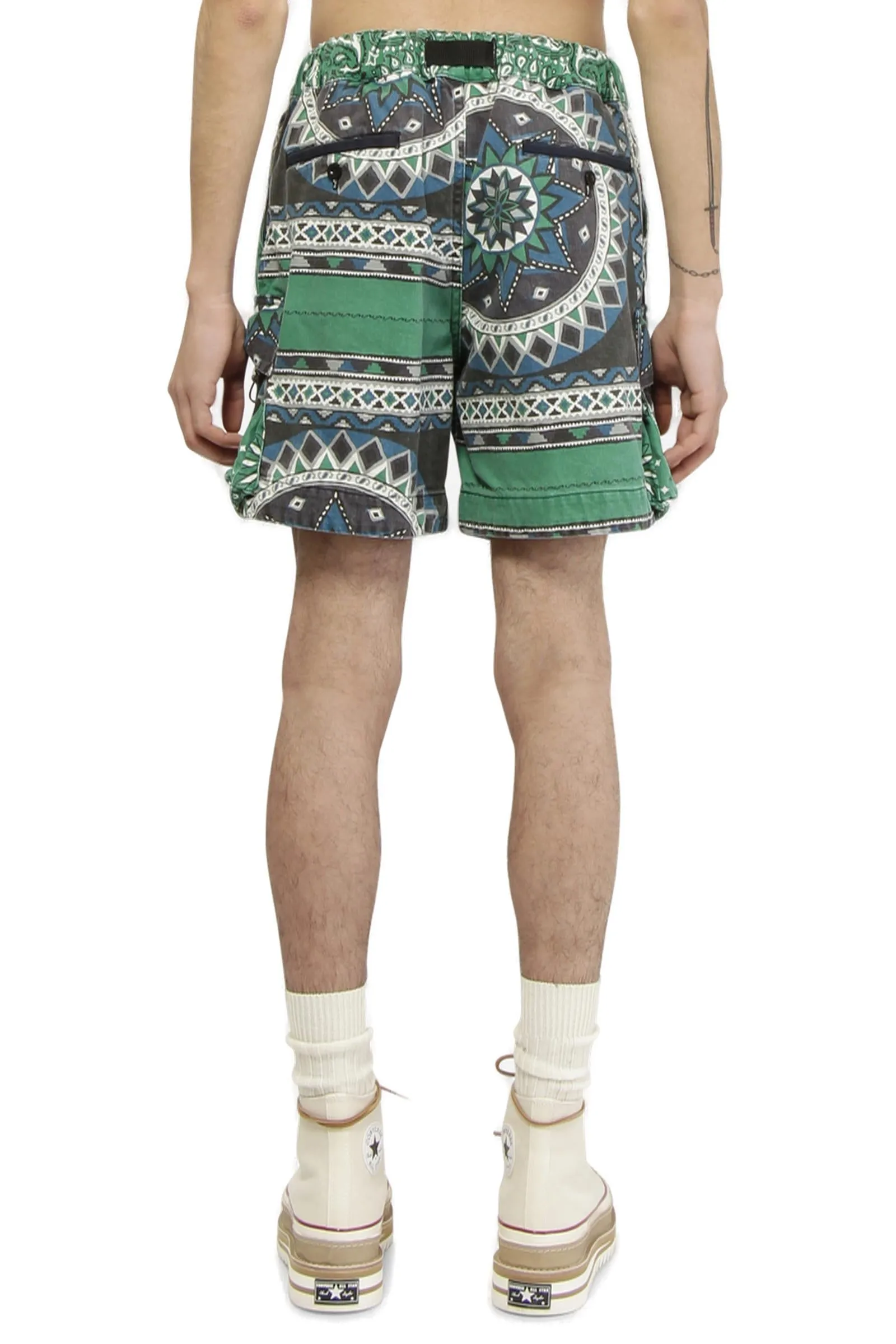 Sacai Belted Waist Bermuda Shorts
