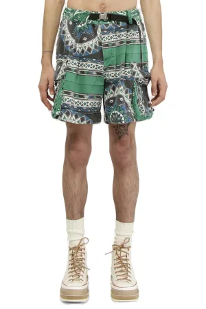 Sacai Belted Waist Bermuda Shorts