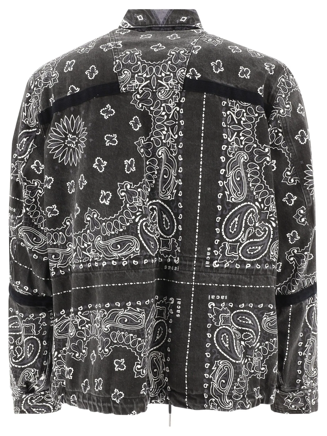 Sacai Paisley Printed Long-Sleeved Shirt Jacket