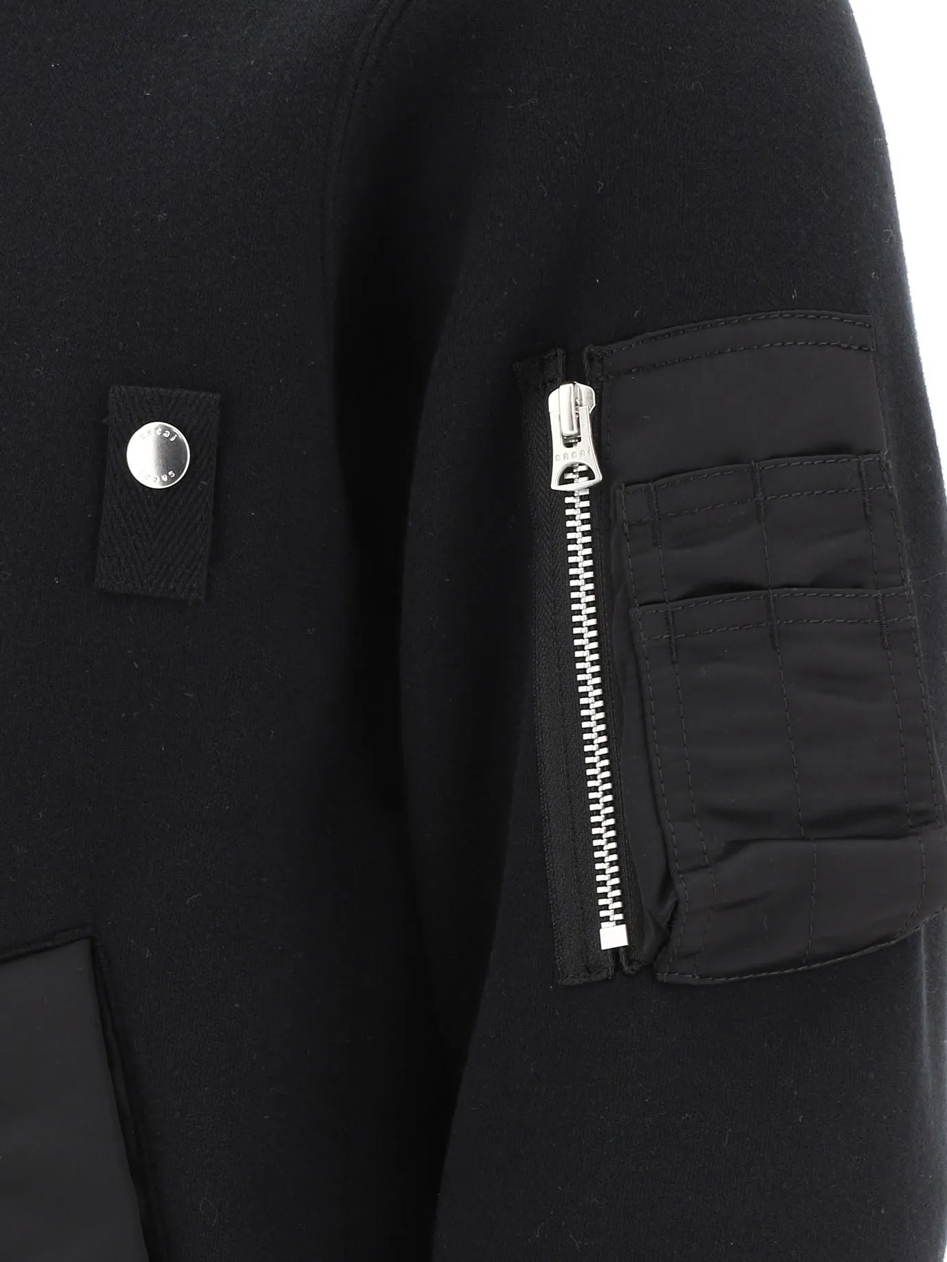 Sacai Zip-Up Long-Sleeved Bomber Jacket