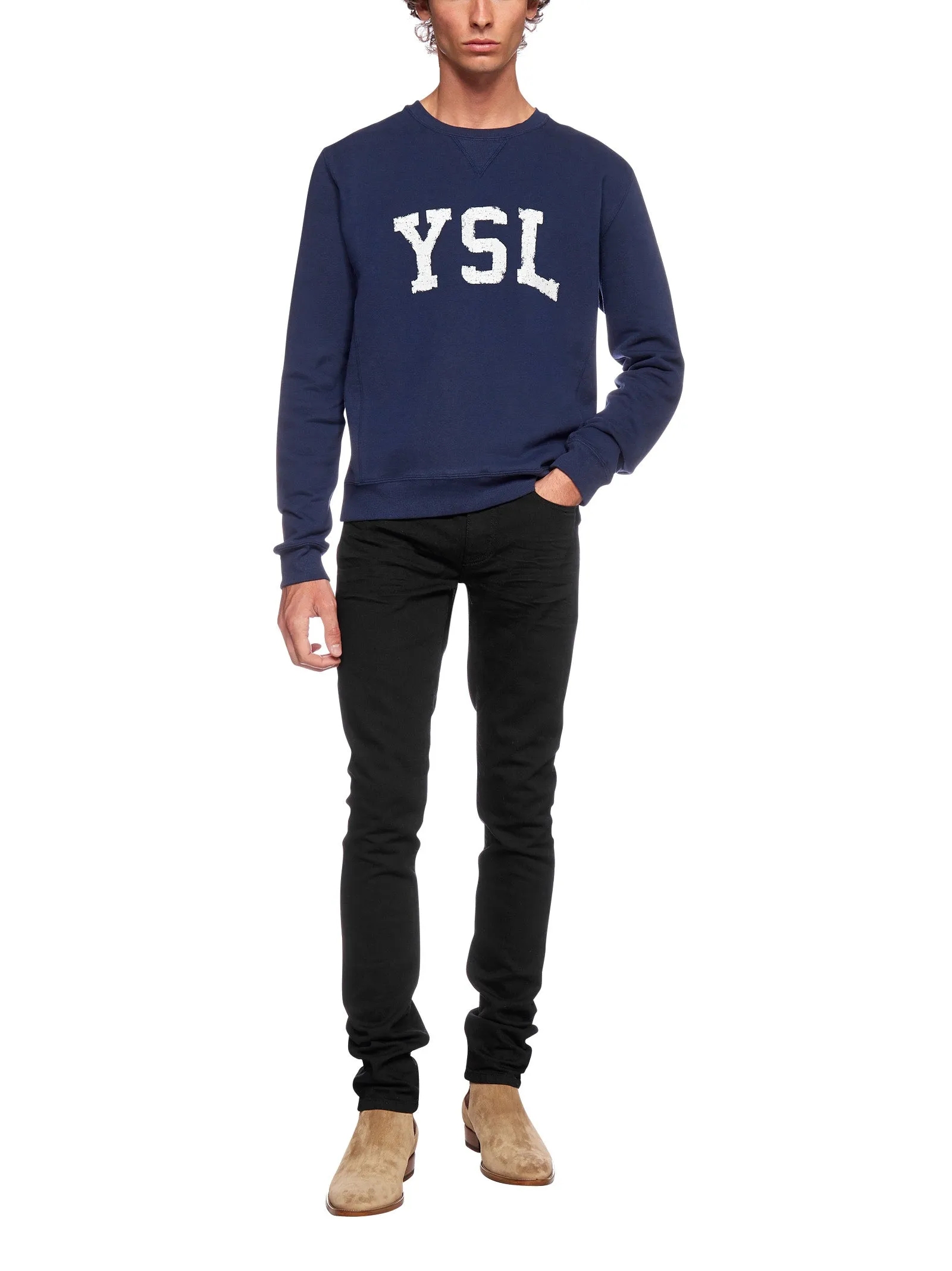 Saint Laurent Buttoned Skinny Jeans