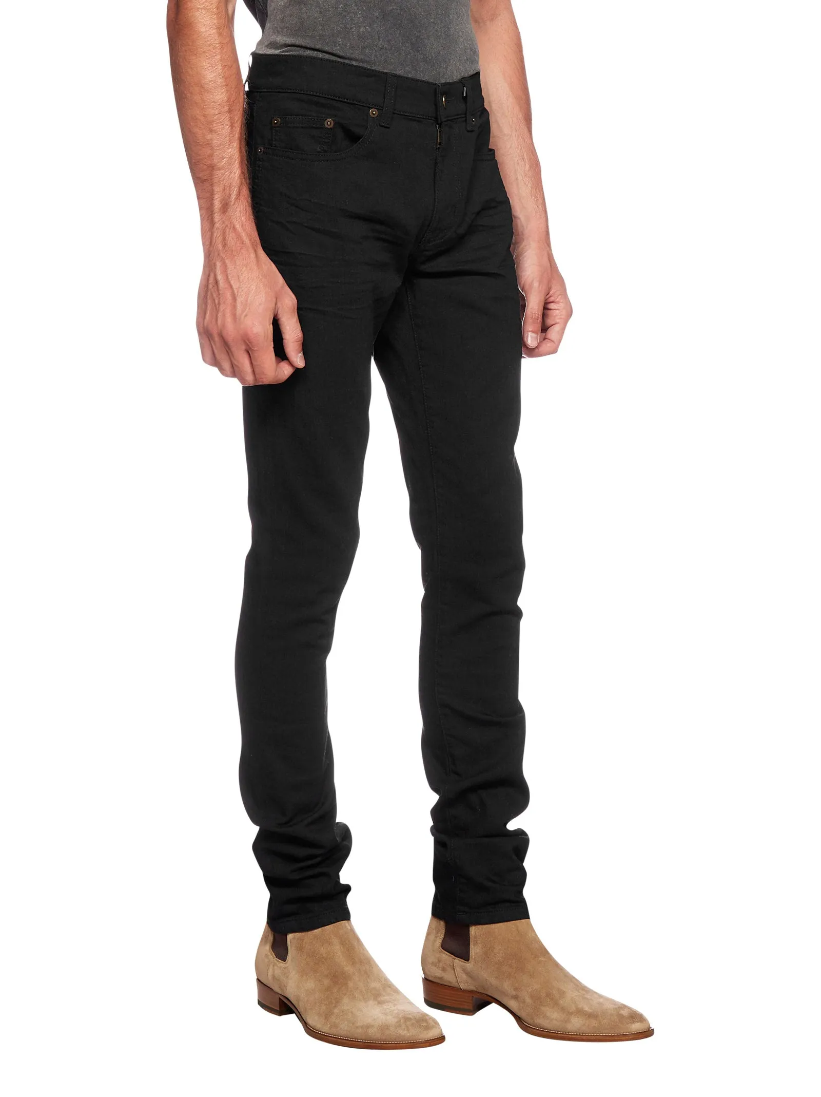 Saint Laurent Buttoned Skinny Jeans