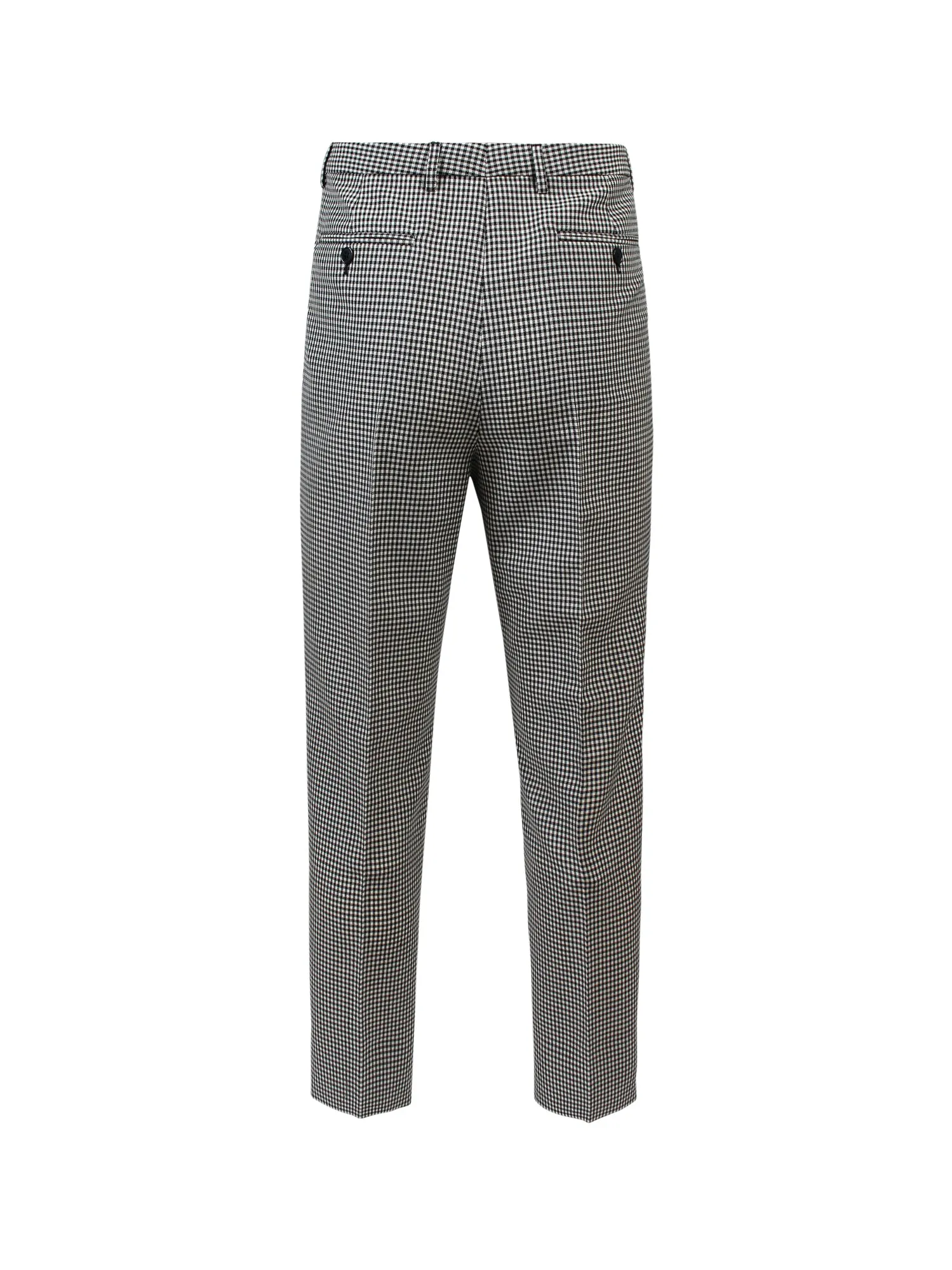 Saint Laurent Checked High Waist Pants