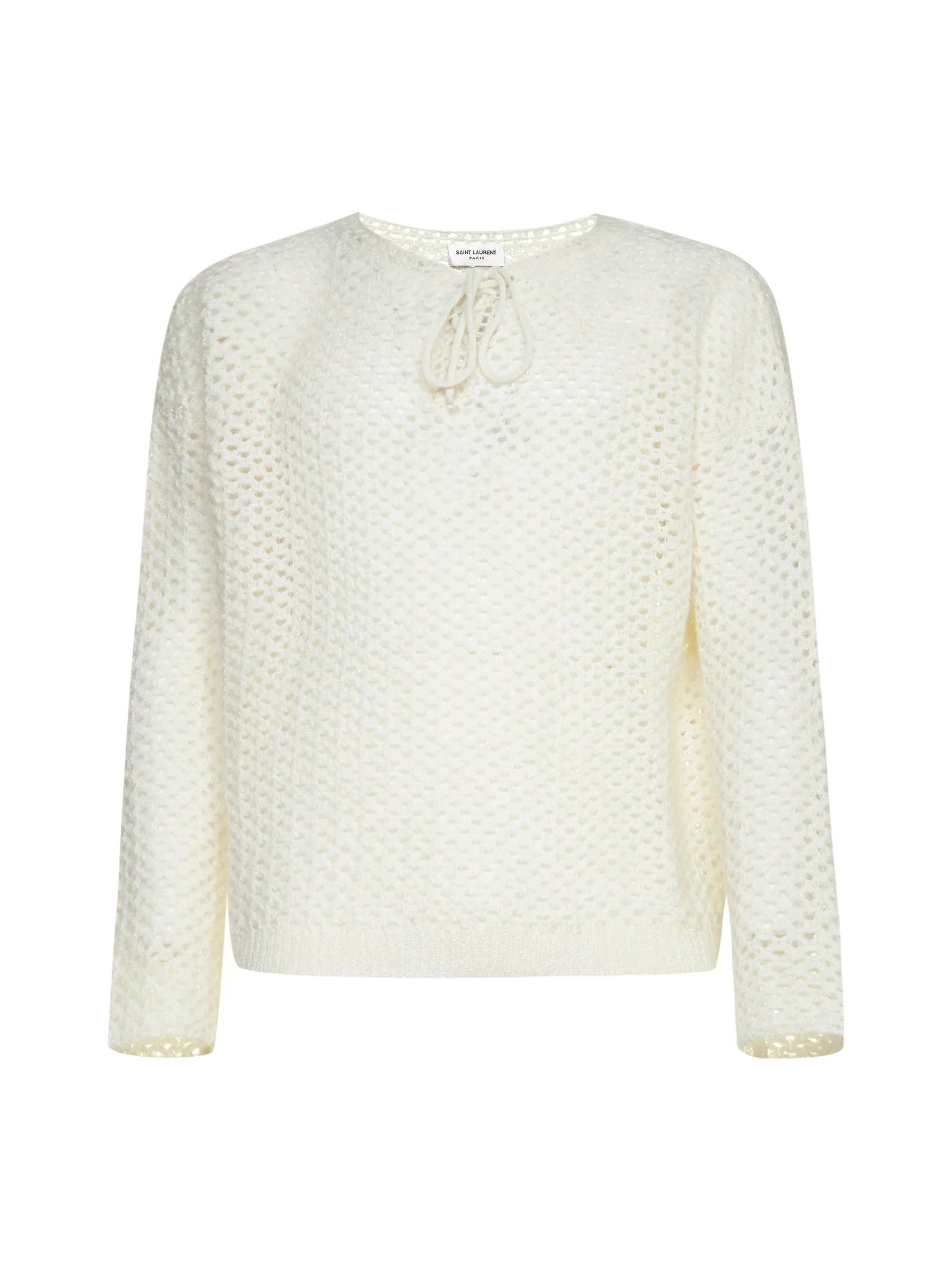 Saint Laurent Lace-Up Drawstring Sweater