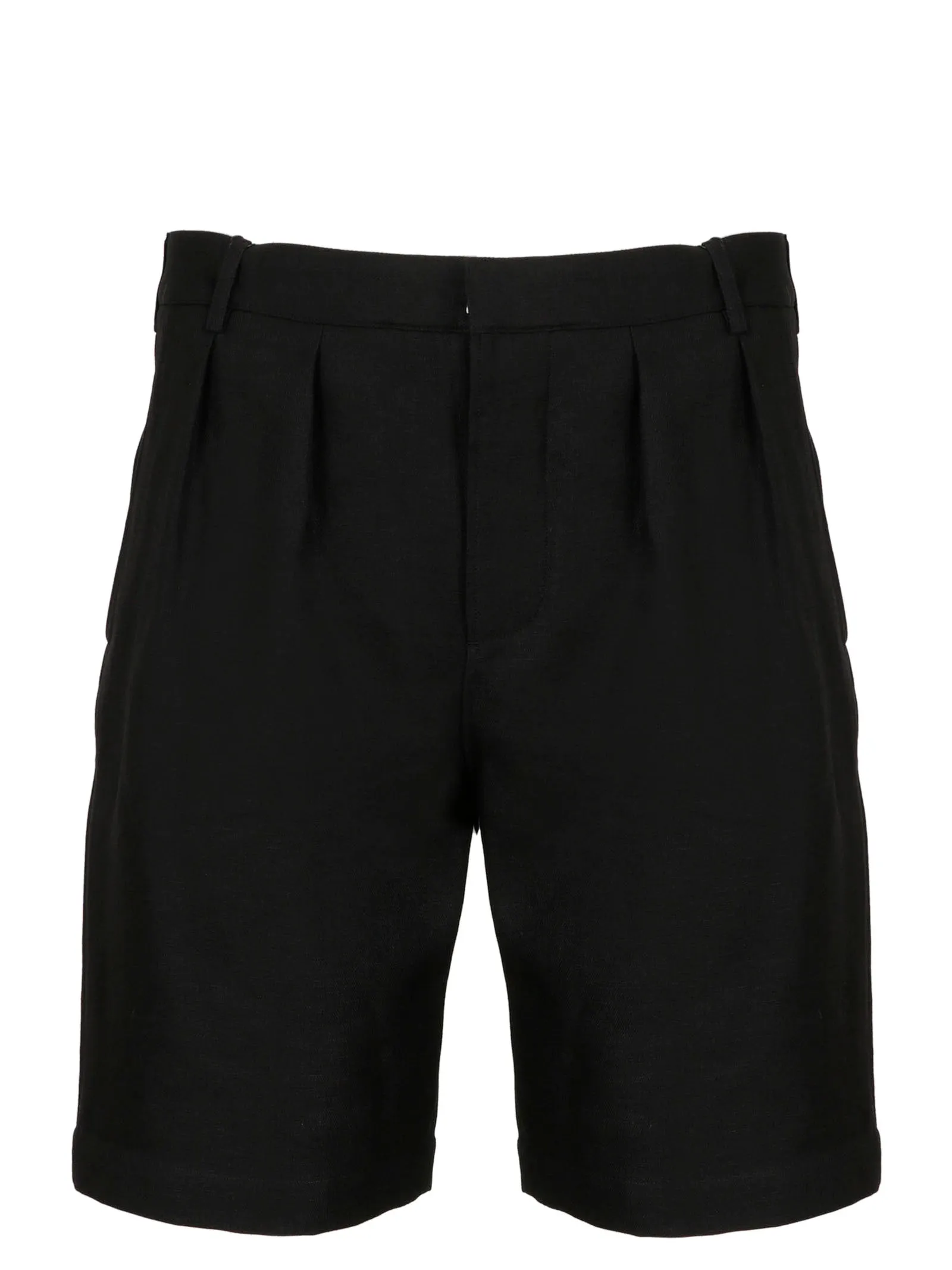Saint Laurent Pleated Chino Bermuda Shorts