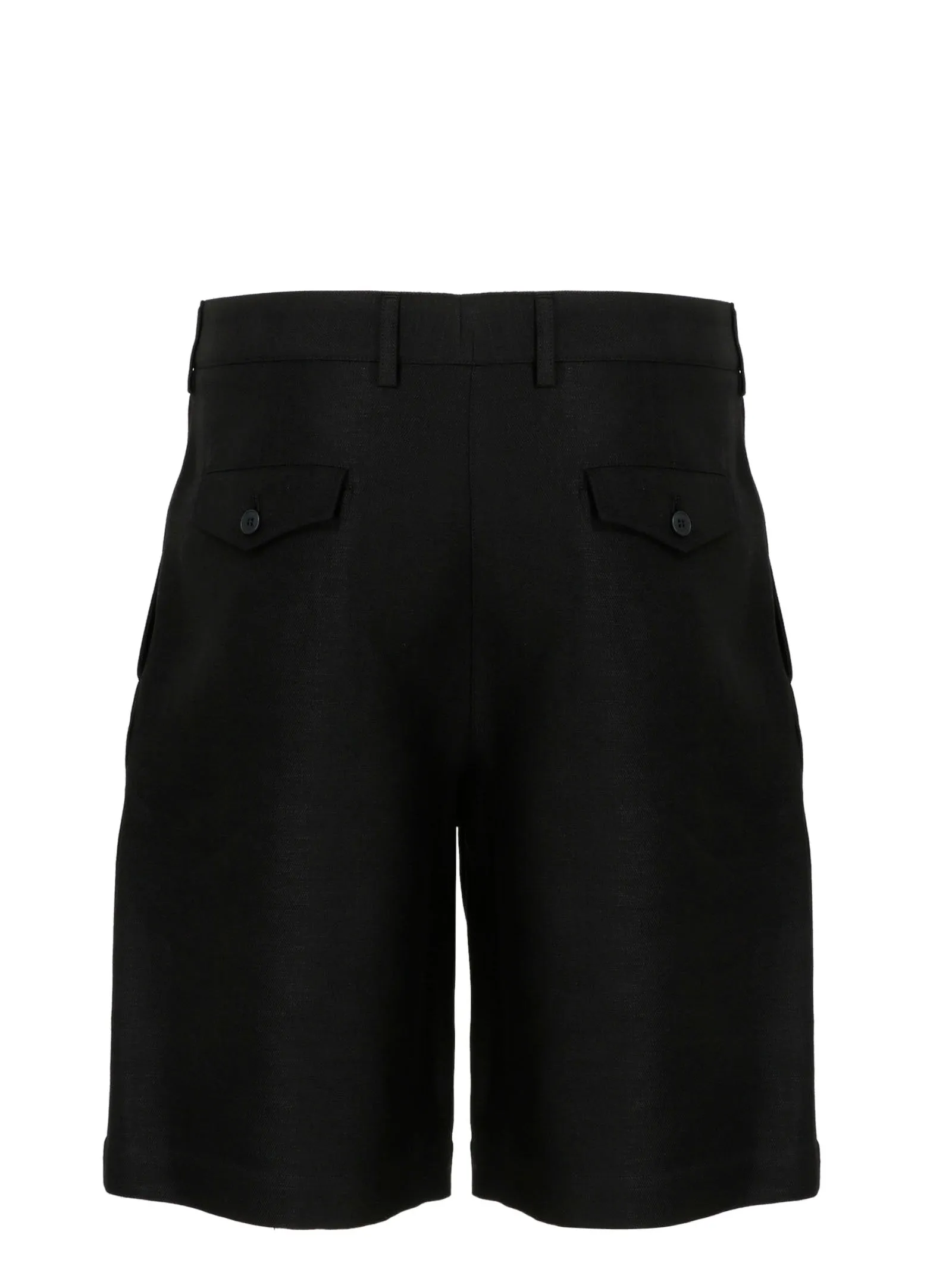 Saint Laurent Pleated Chino Bermuda Shorts