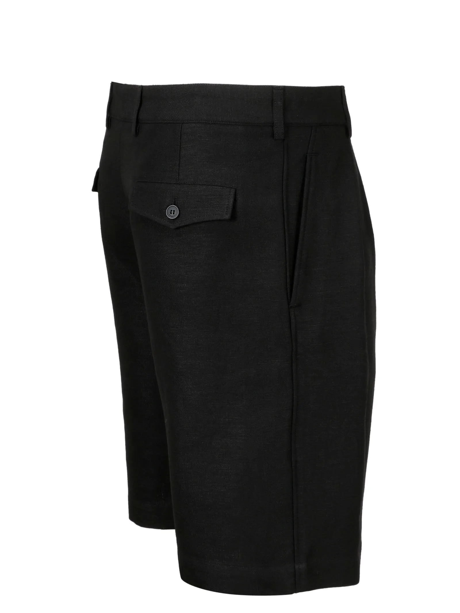 Saint Laurent Pleated Chino Bermuda Shorts