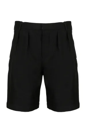 Saint Laurent Pleated Chino Bermuda Shorts