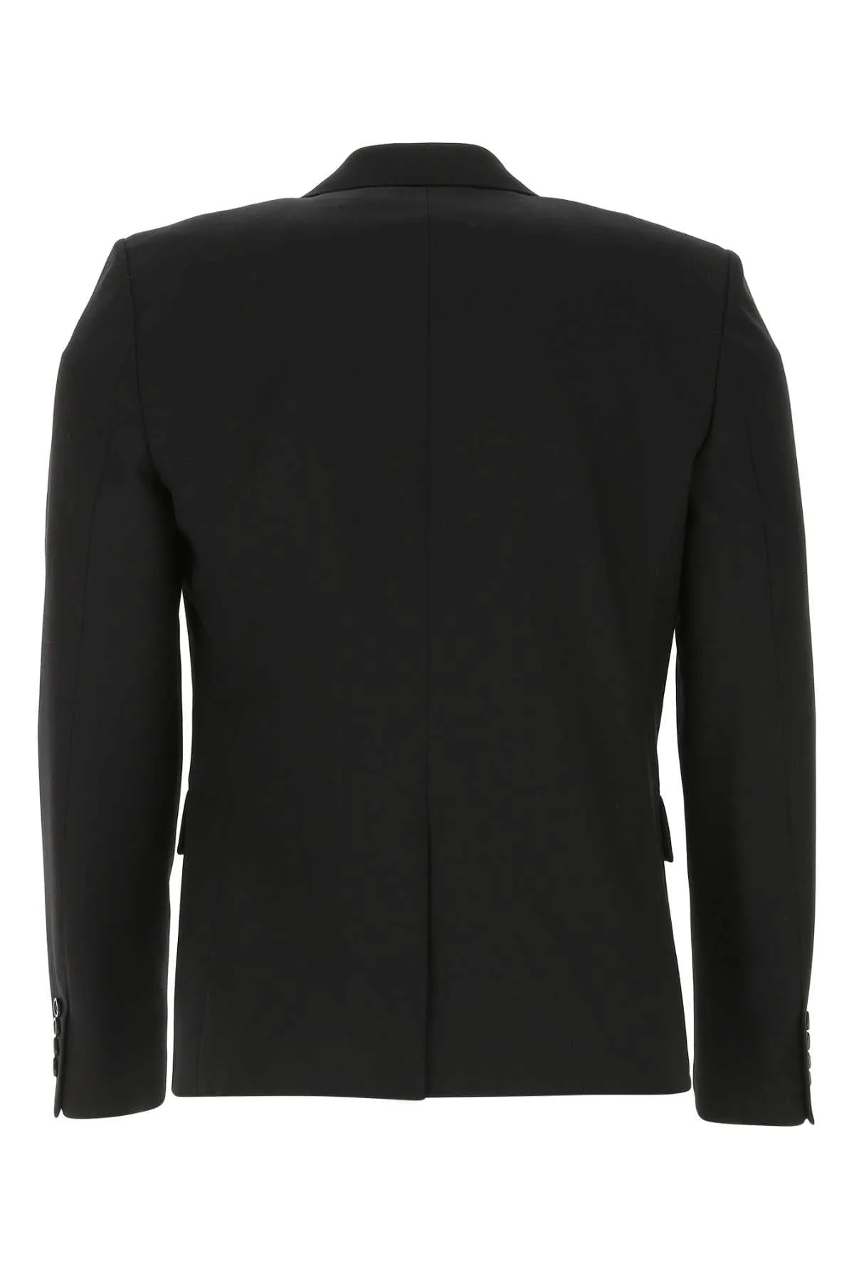 Saint Laurent Single-Breasted Straight Collar Jacket