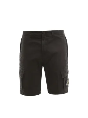 Stone Island Logo Patch Cargo Shorts