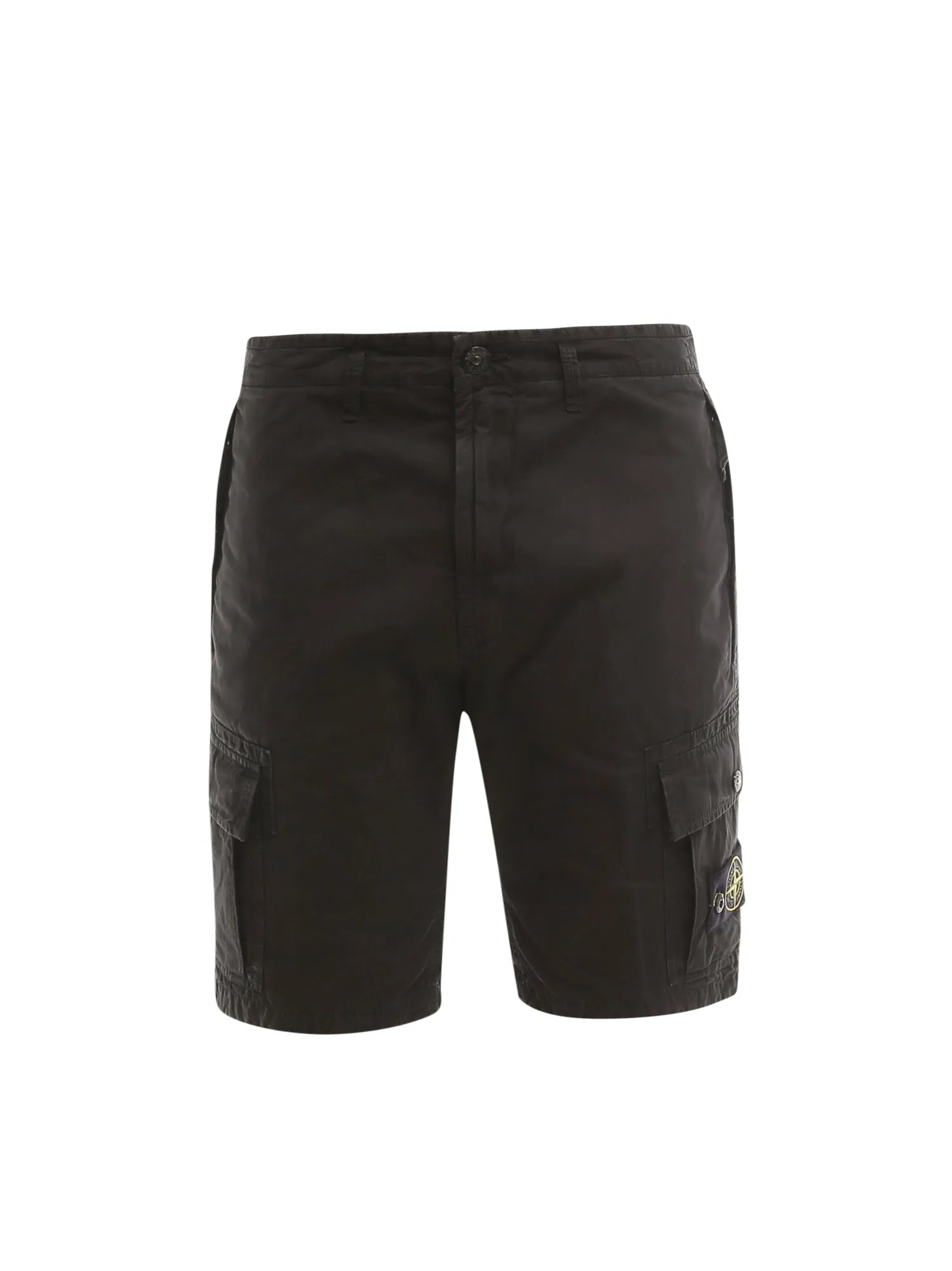 Stone Island Logo Patch Cargo Shorts