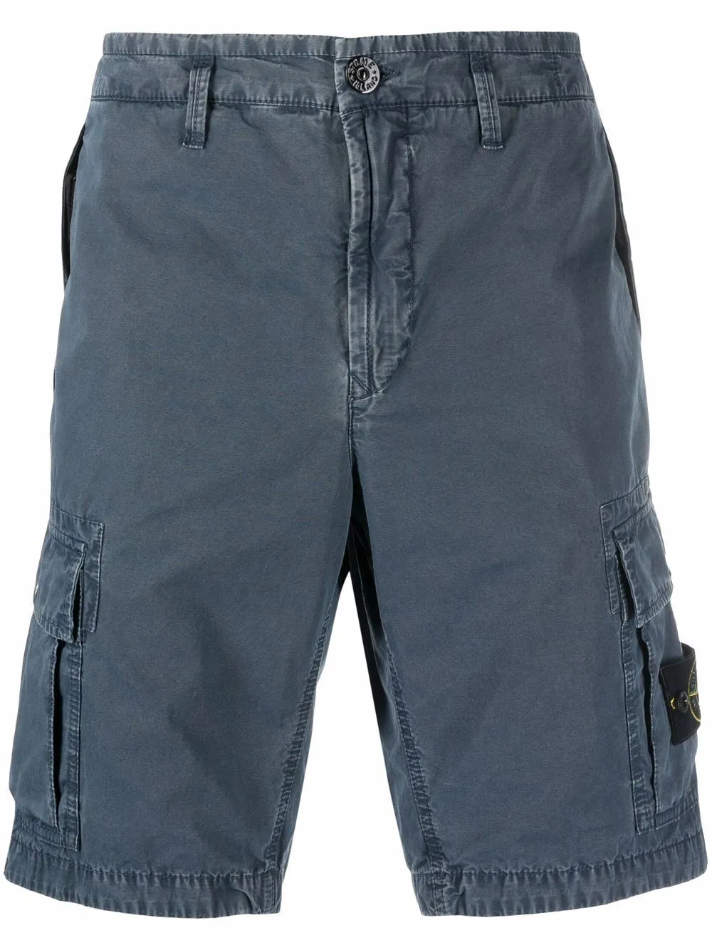 Stone Island Logo Patch Cargo Shorts