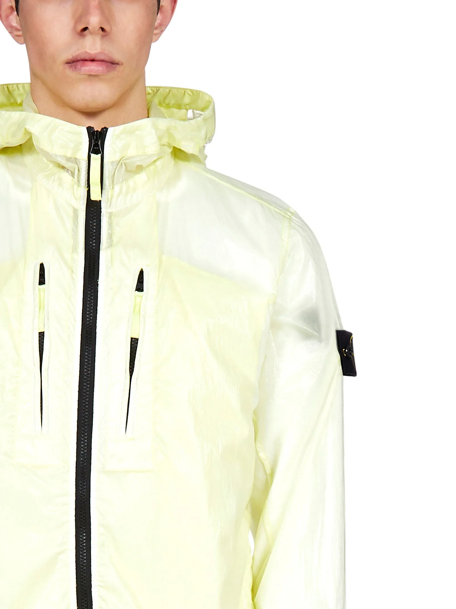 Stone Island Logo Patch Hooded Jacket