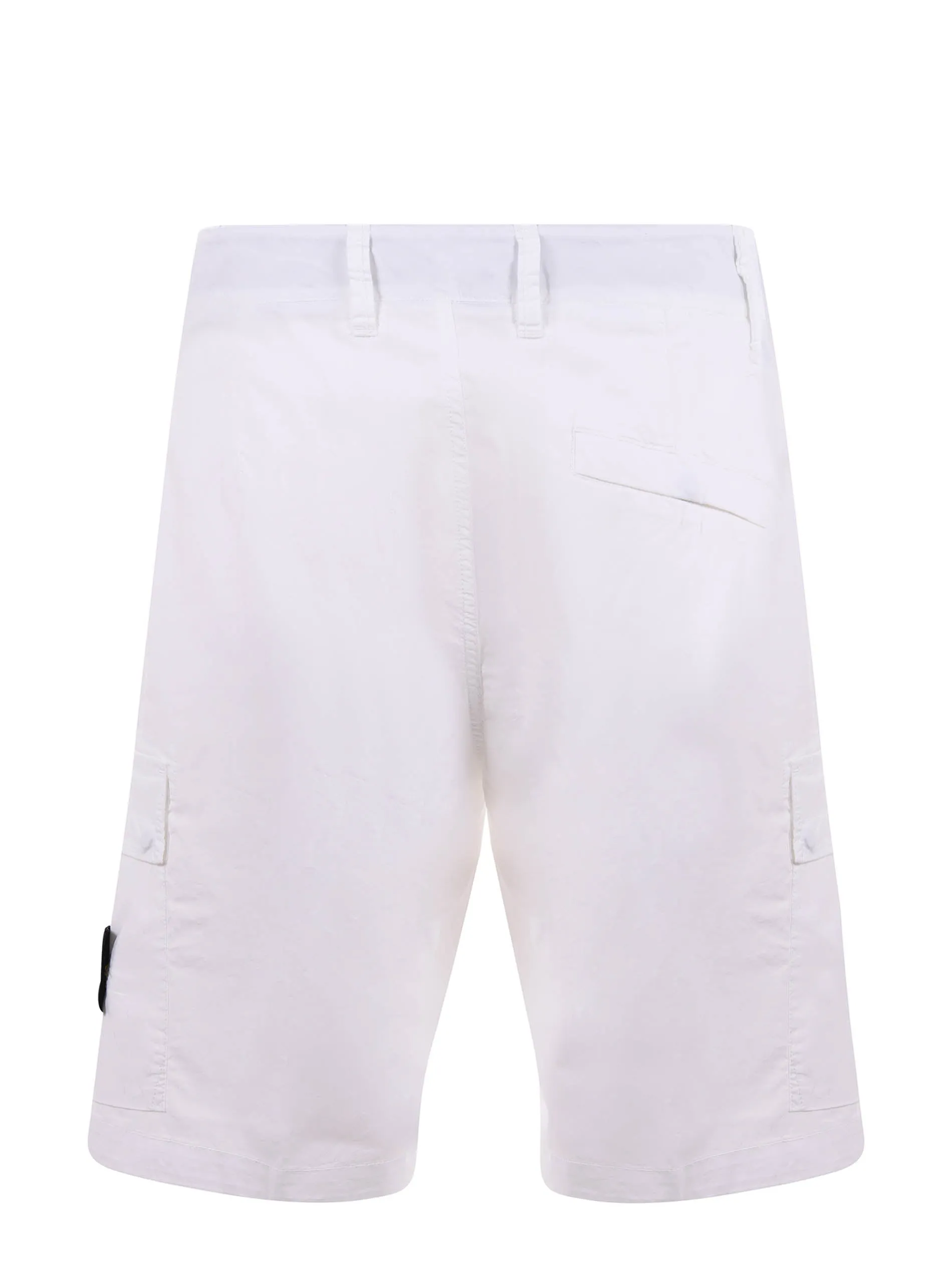 Stone Island Logo Patch Mid-Rise Cargo Shorts