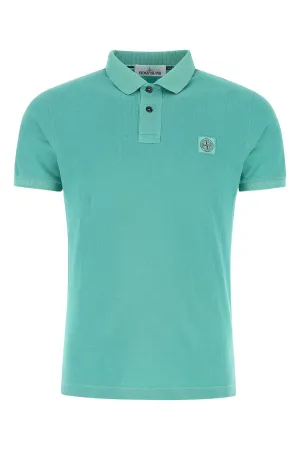 Stone Island Logo-Patch Short-Sleeved Polo Shirt