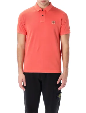 Stone Island Logo-Patch Short-Sleeved Polo Shirt