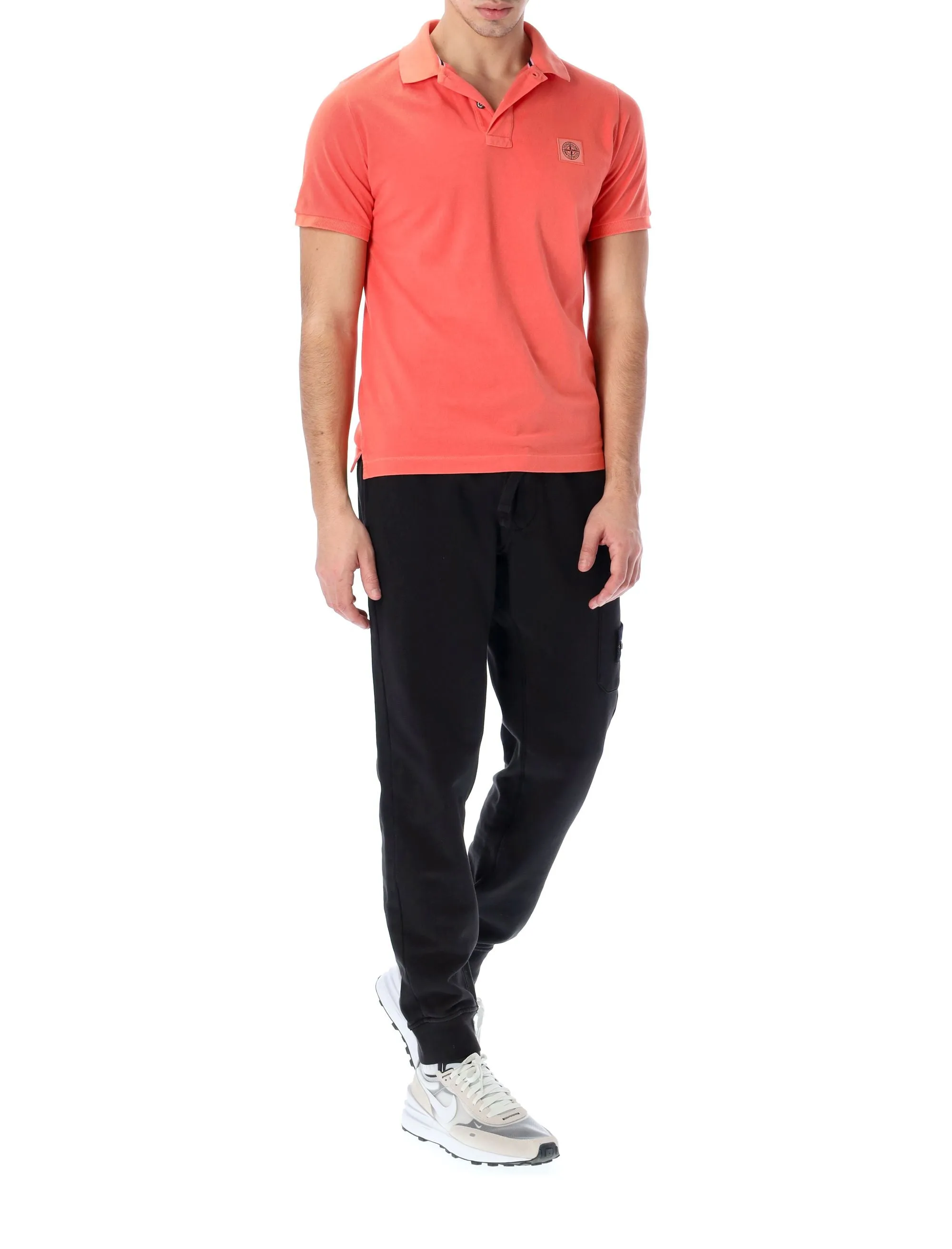 Stone Island Logo-Patch Short-Sleeved Polo Shirt