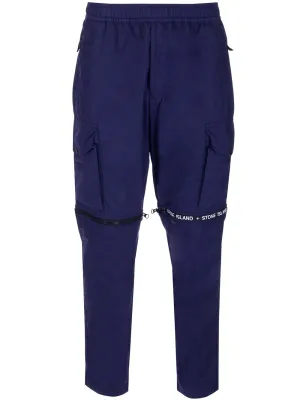 Stone Island Logo Printed Cargo Pants