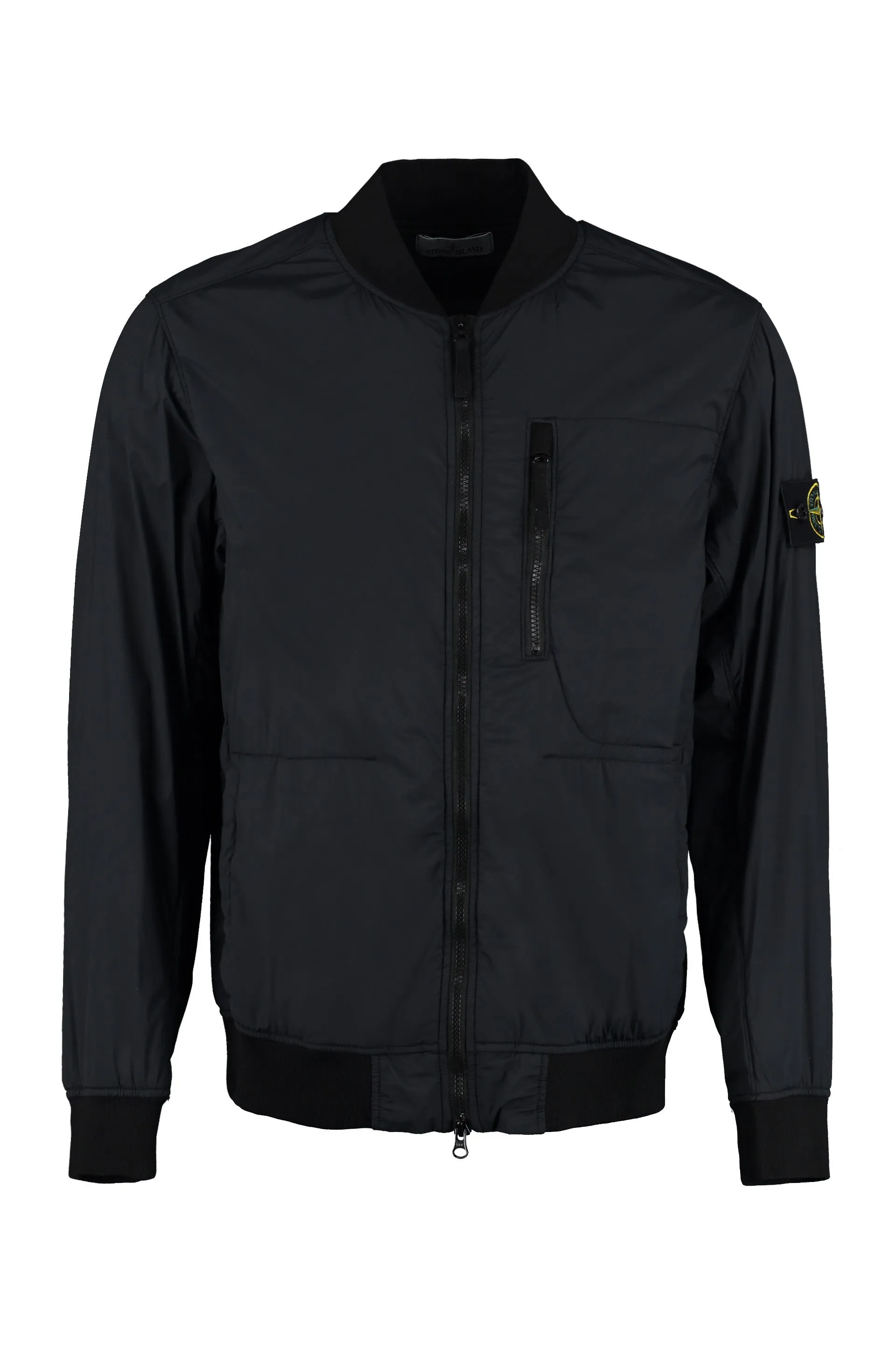 Stone Island Logo Ptach Zipped Jacket