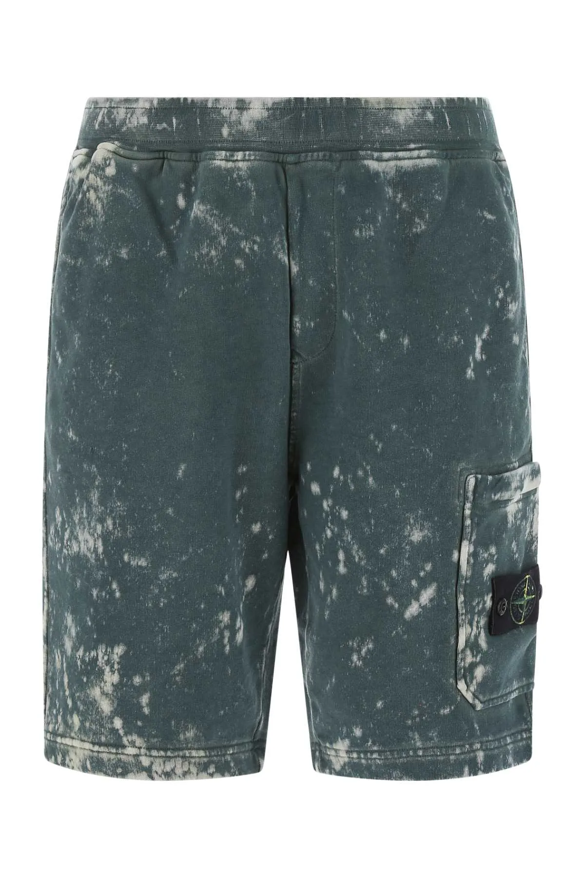 Stone Island Stone-Wash Logo Patch Track Shorts