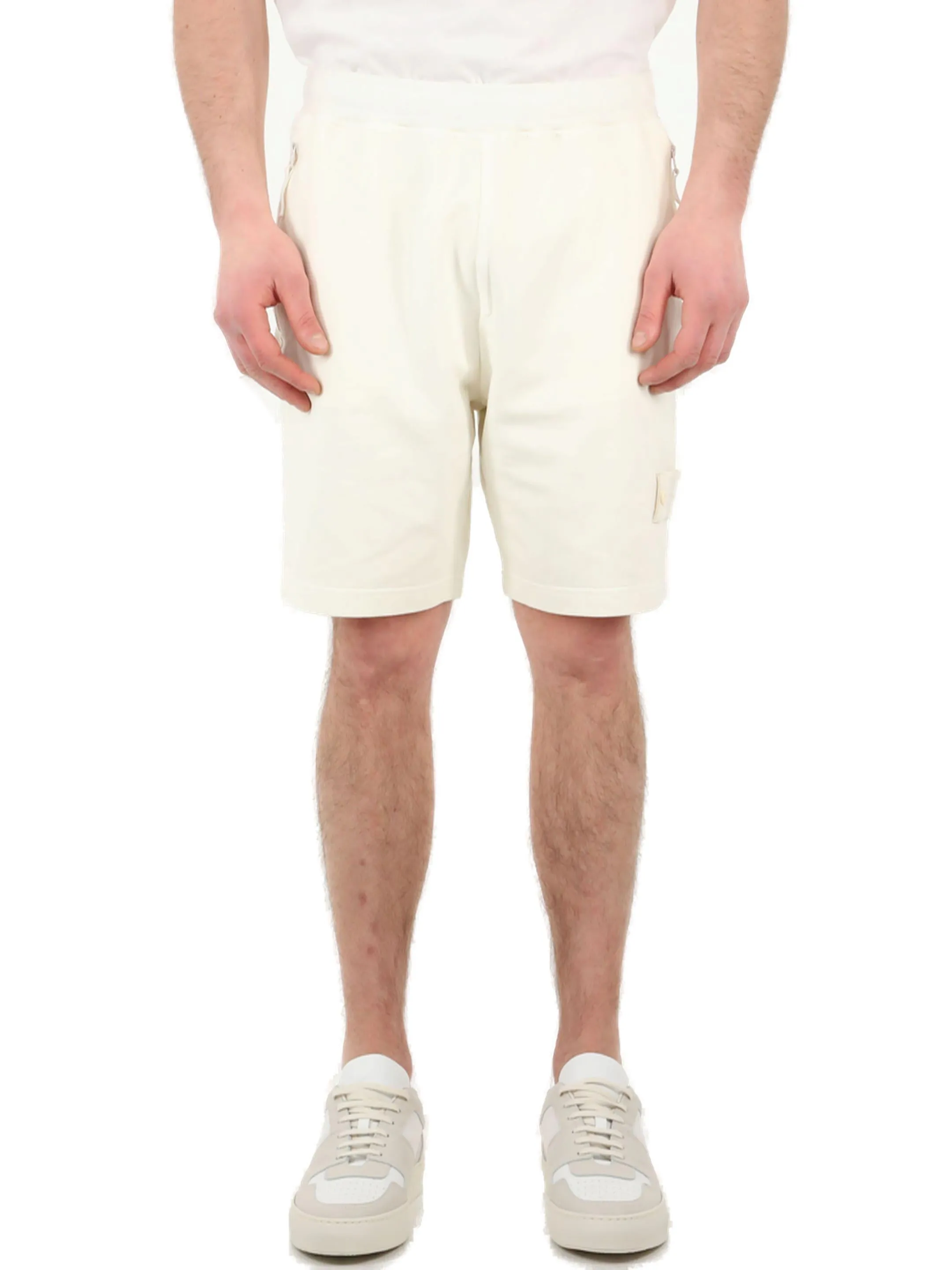 Stone Island Zip Detailed Shorts