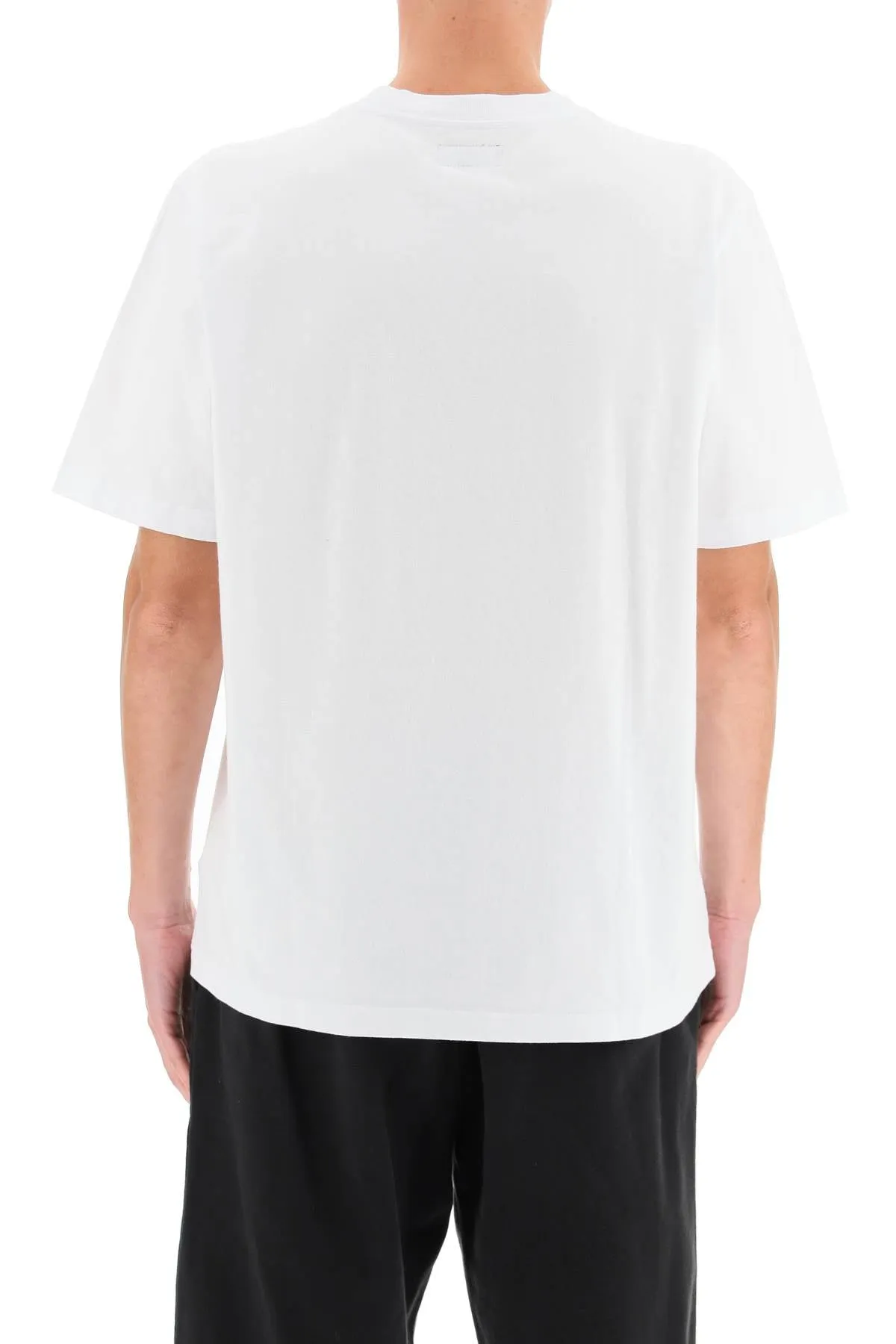 Stssy Logo Embroidered Crewneck T-Shirt