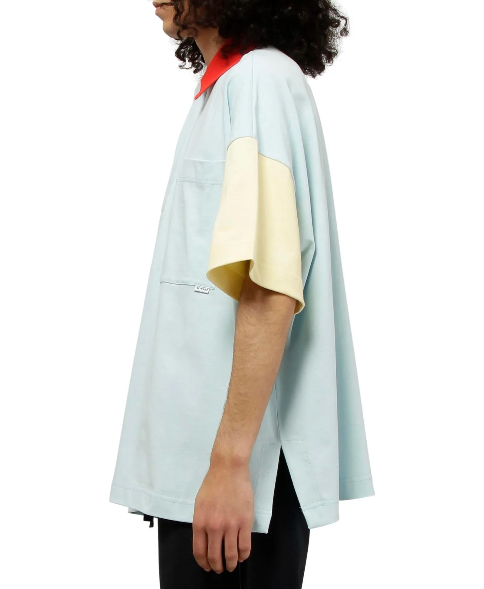 Sunnei Colour-Block Straight Hem Polo Shirt