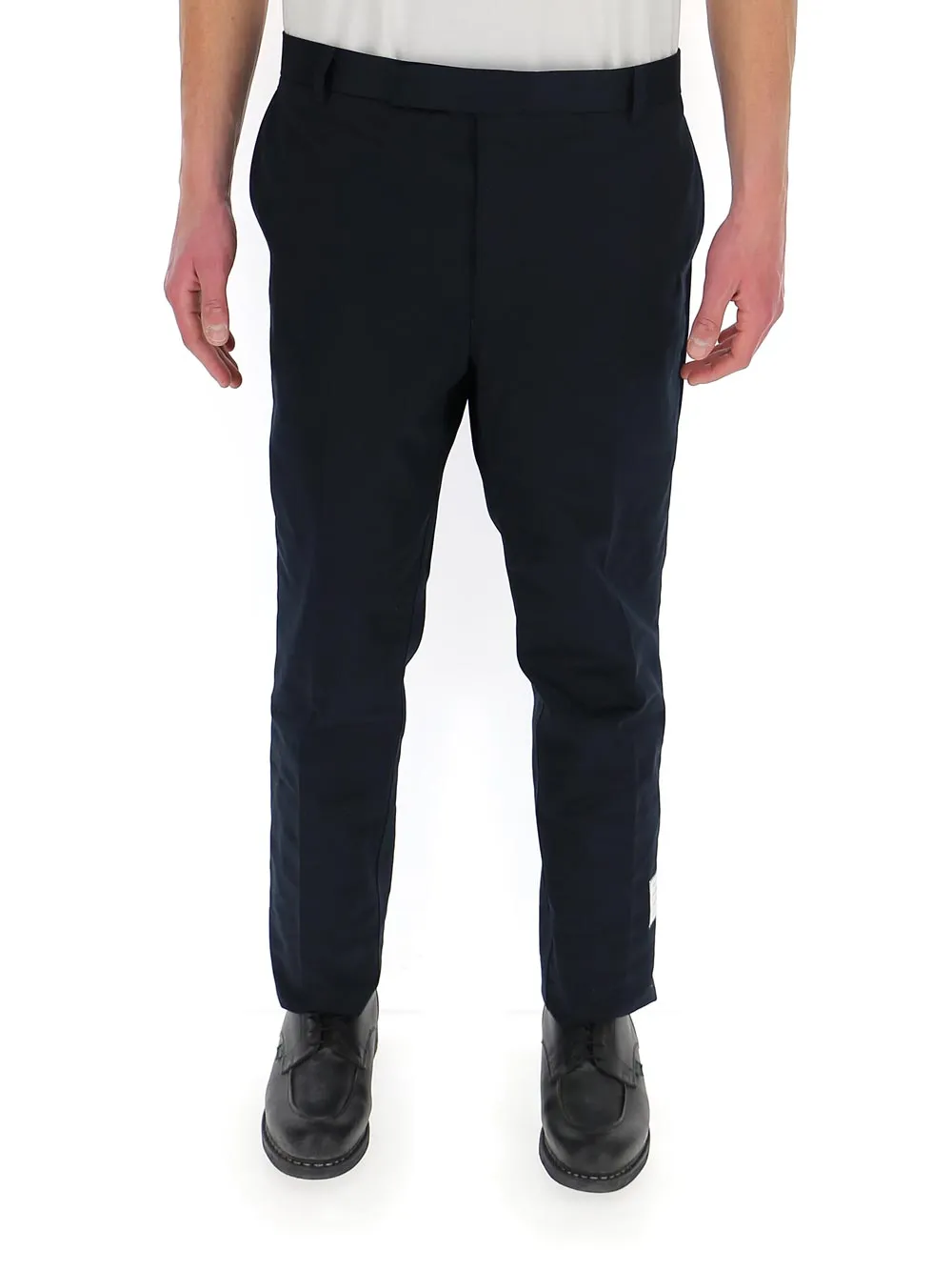 Thom Browne Logo Patch Chino Pants