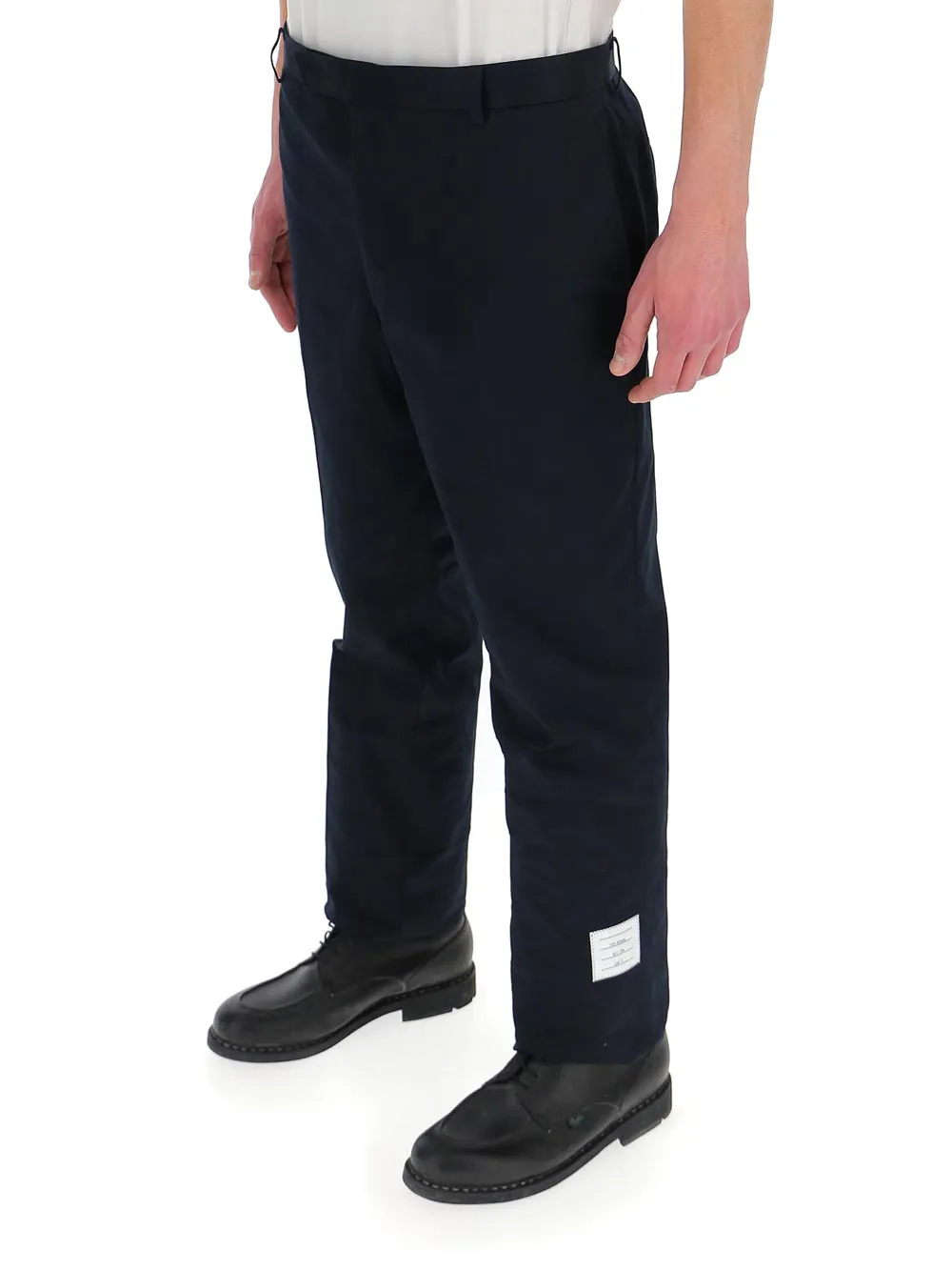 Thom Browne Logo Patch Chino Pants
