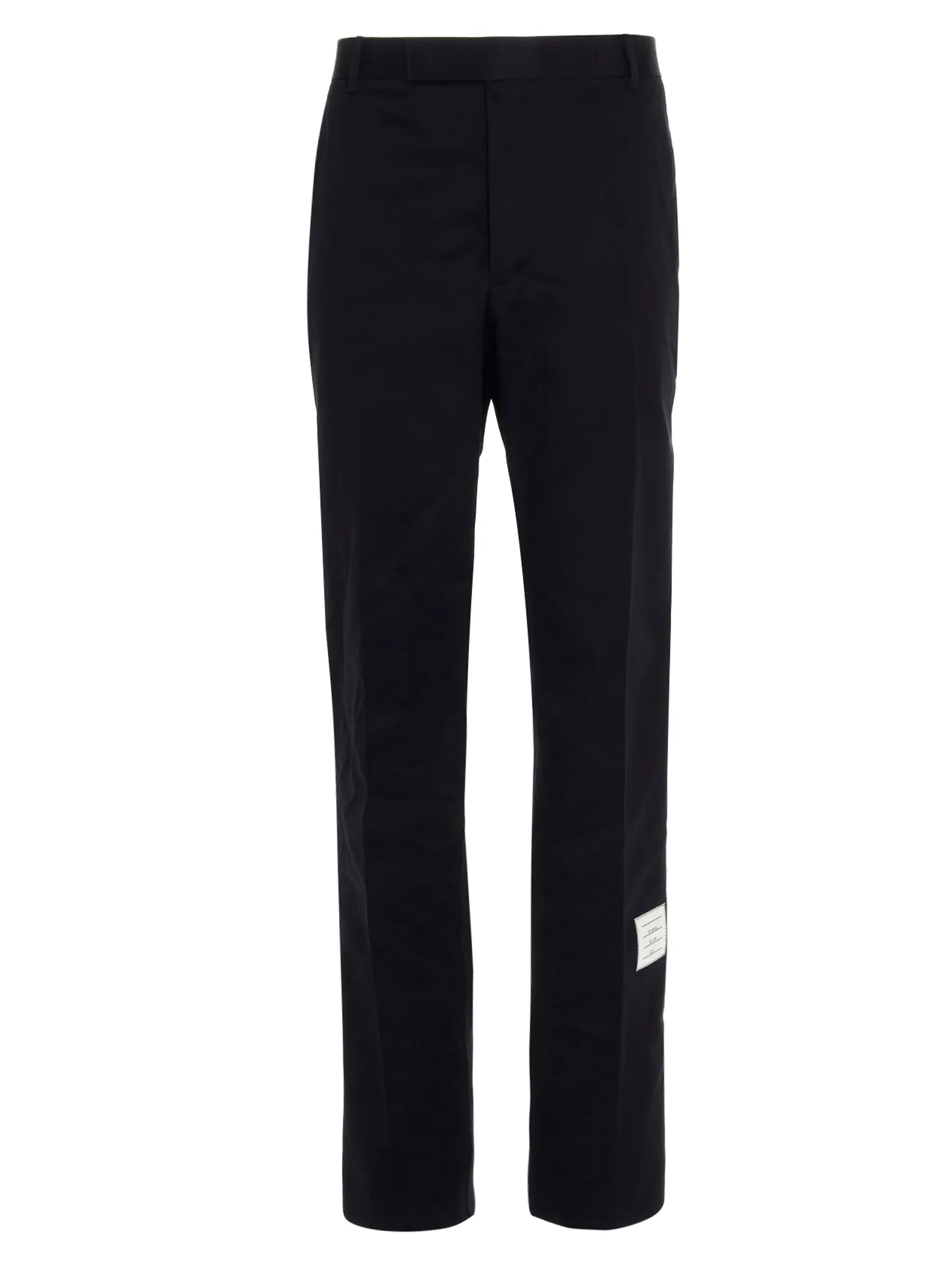 Thom Browne Logo Patch Chino Pants
