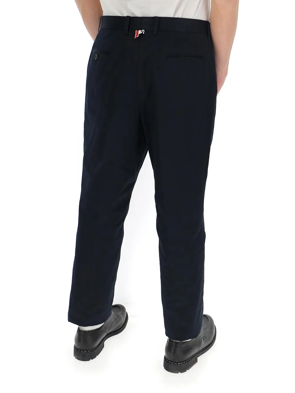 Thom Browne Logo Patch Chino Pants