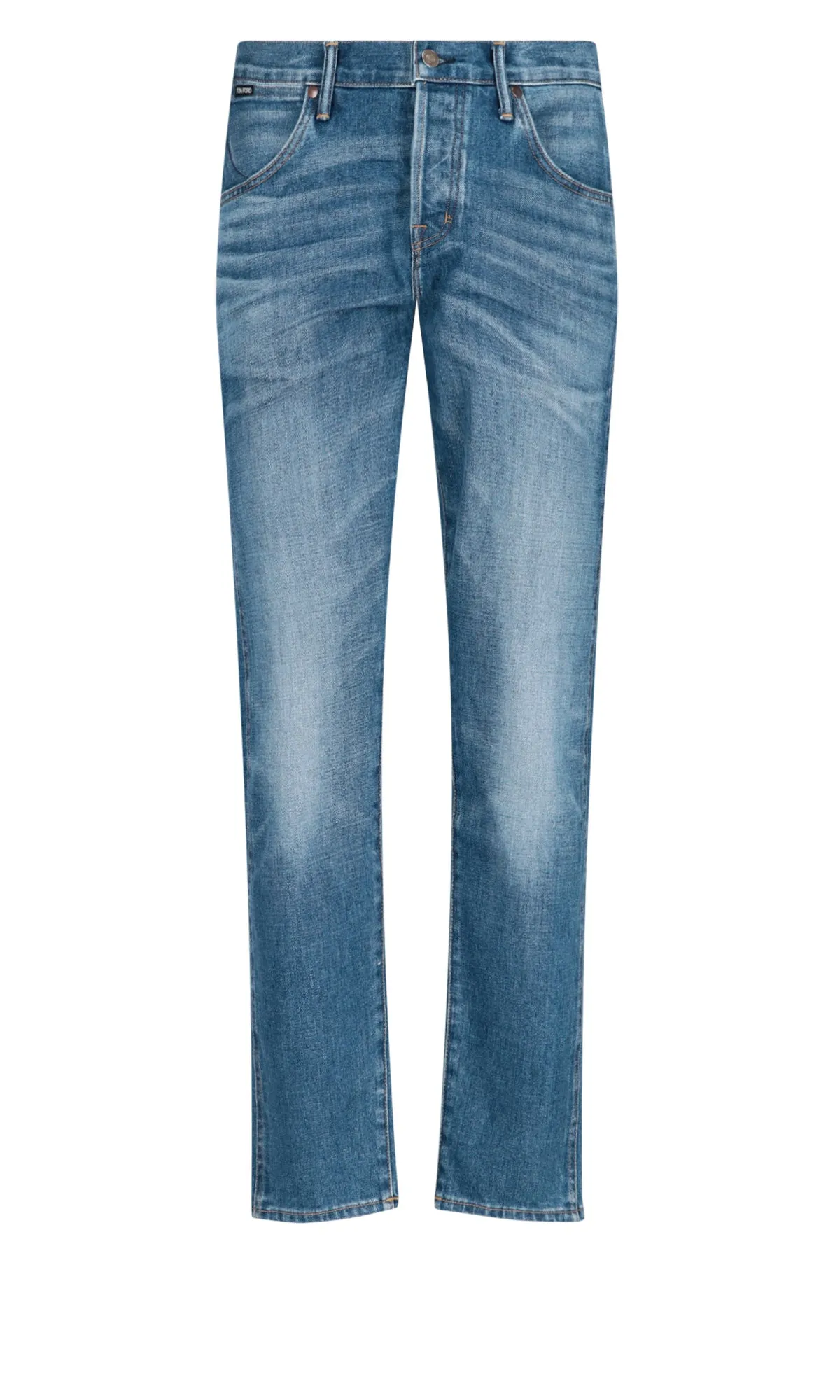 Tom Ford Logo Patch Slim-Fit Jeans