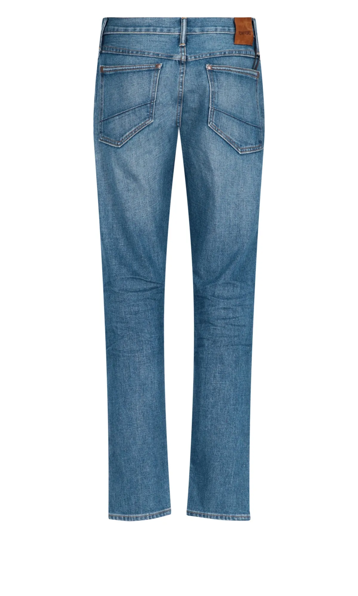 Tom Ford Logo Patch Slim-Fit Jeans