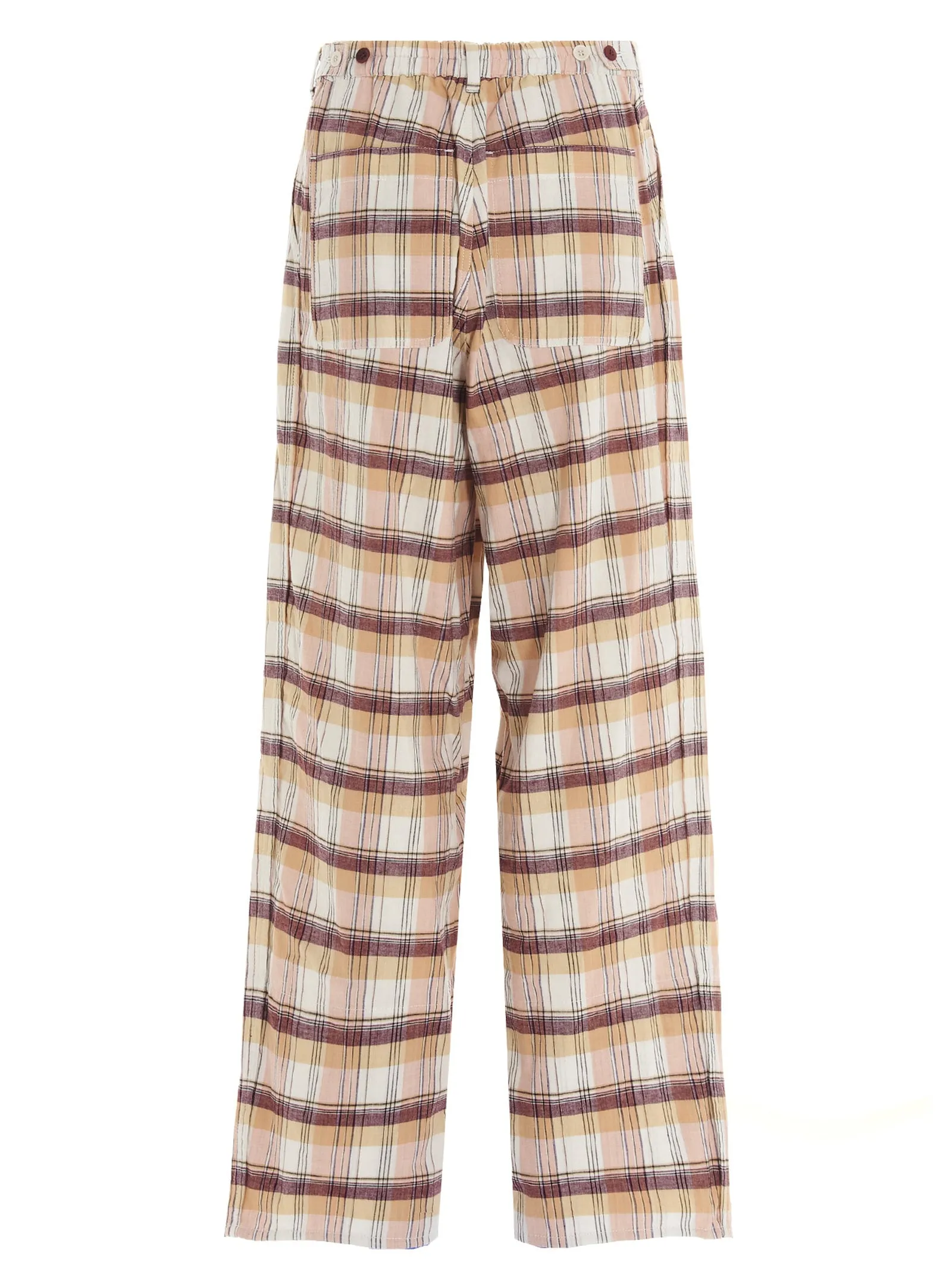 Undercover Tartan Print Wide-Leg Pants