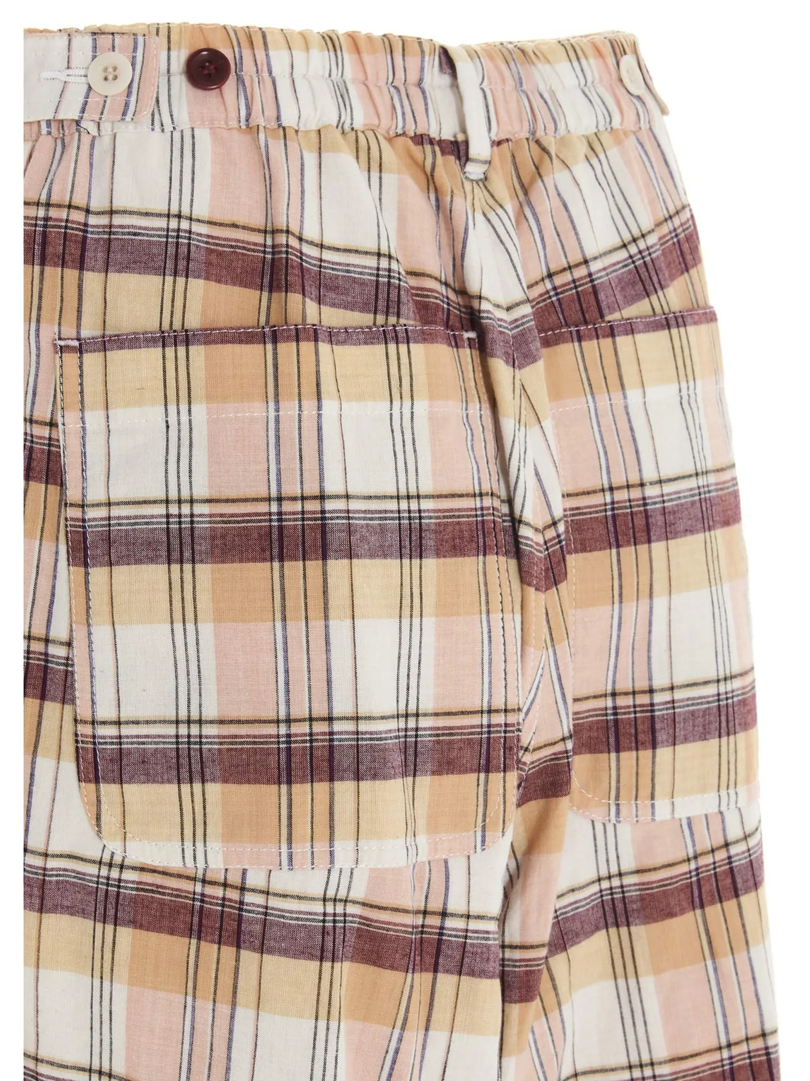 Undercover Tartan Print Wide-Leg Pants