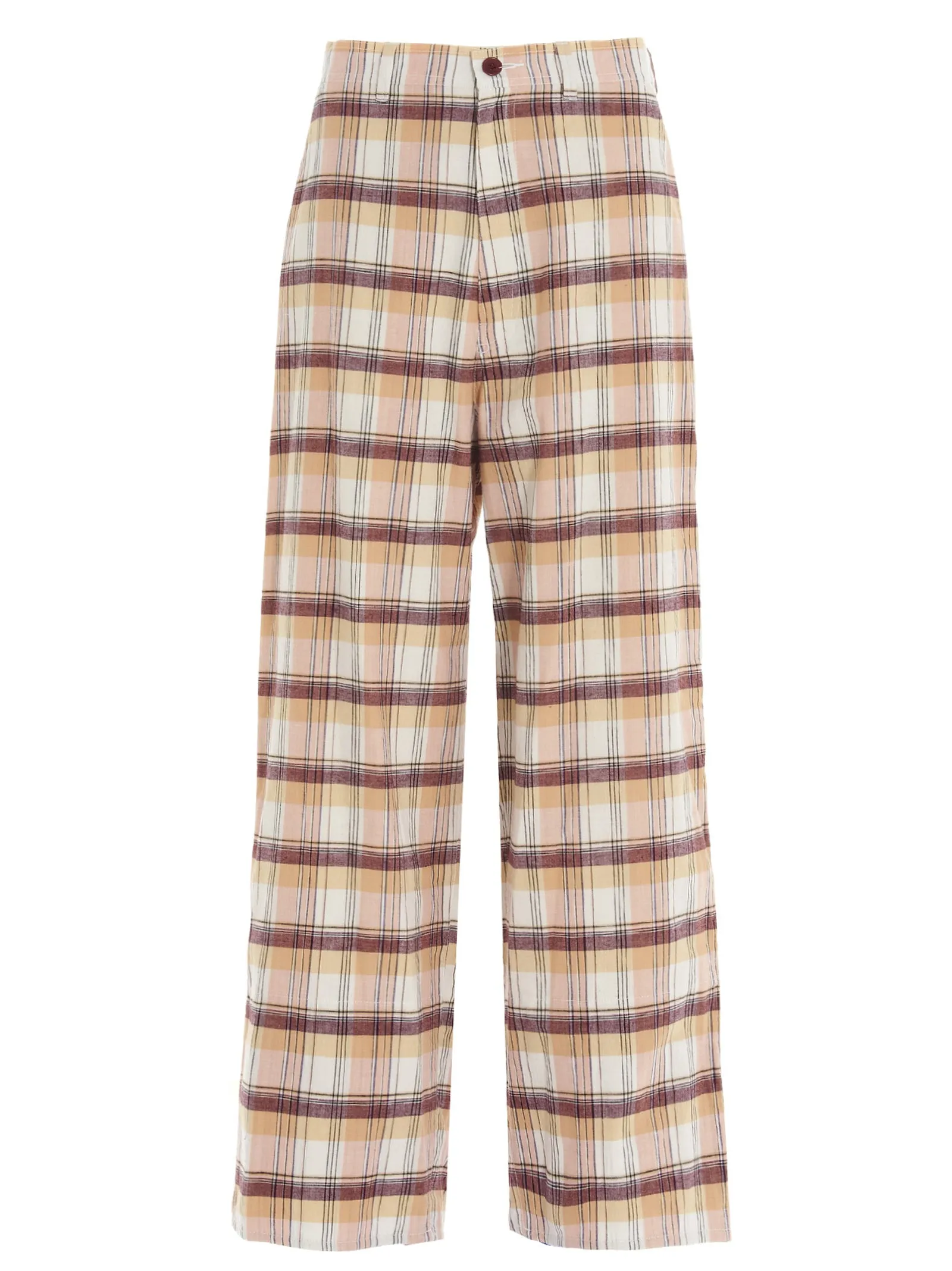 Undercover Tartan Print Wide-Leg Pants