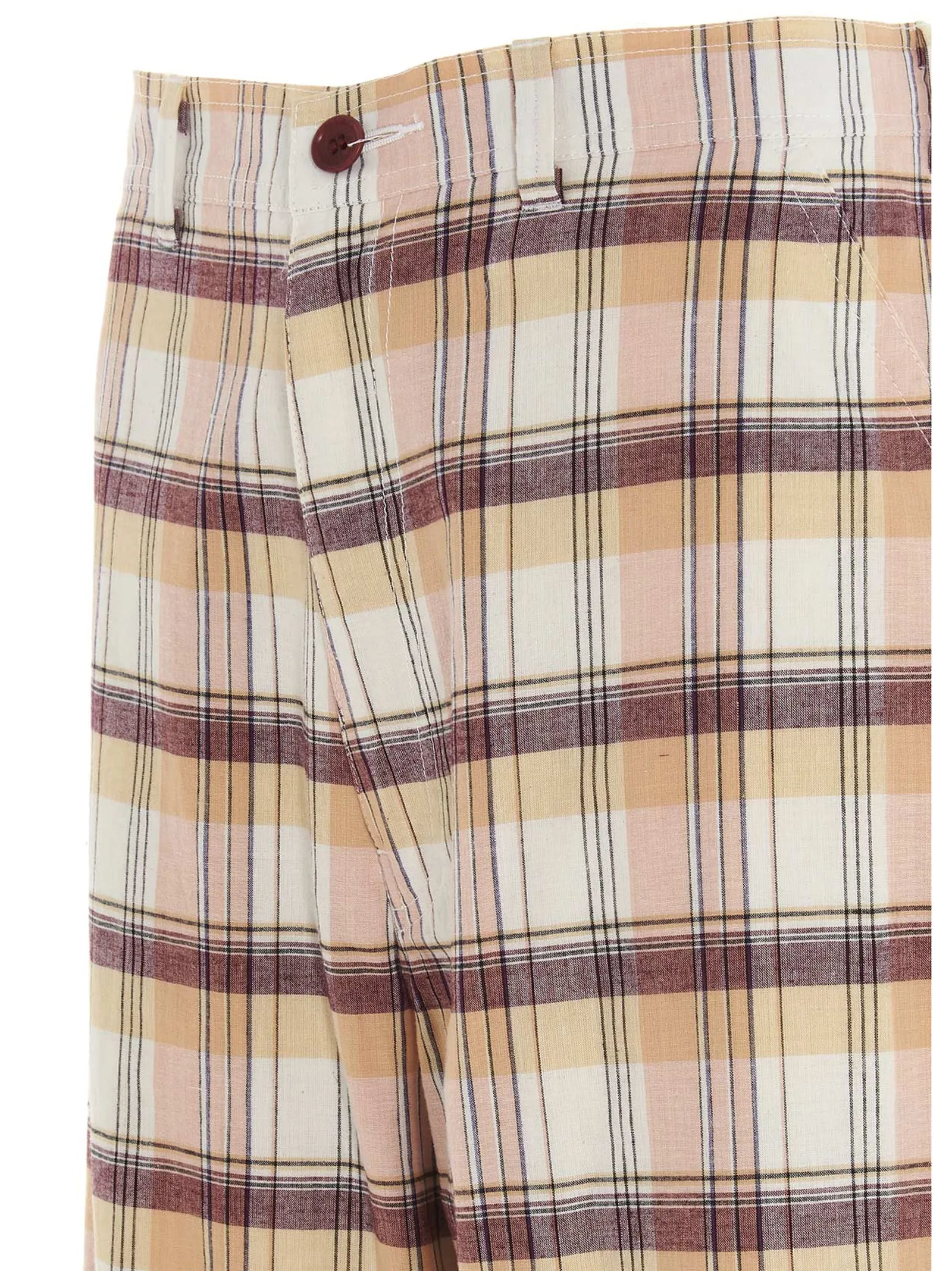 Undercover Tartan Print Wide-Leg Pants