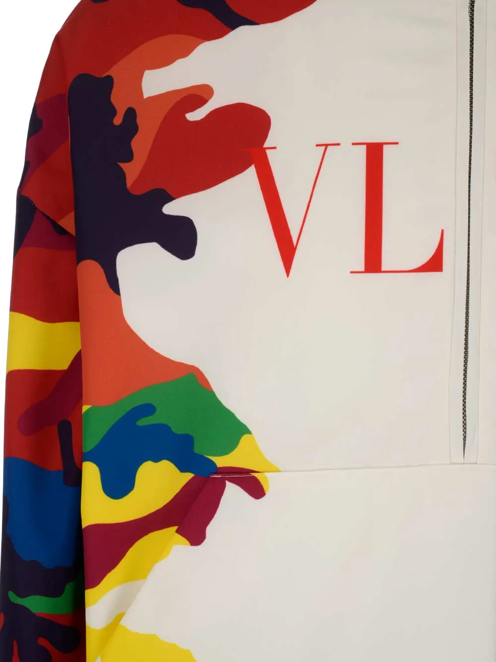 Valentino Camou7 Print Hooded Anorak Jacket