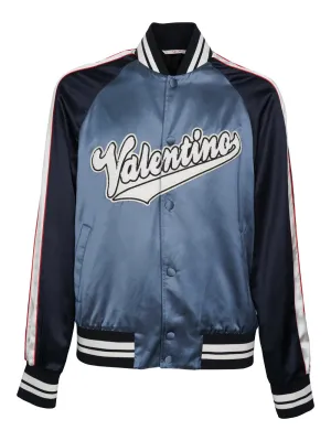 Valentino Logo Embroidered Long-Sleeved Jacket