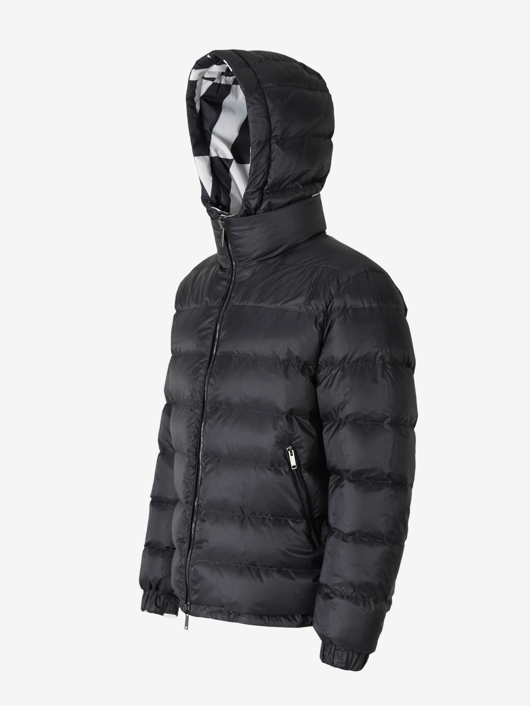 Valentino Optical Print Reversible Hooded Jacket