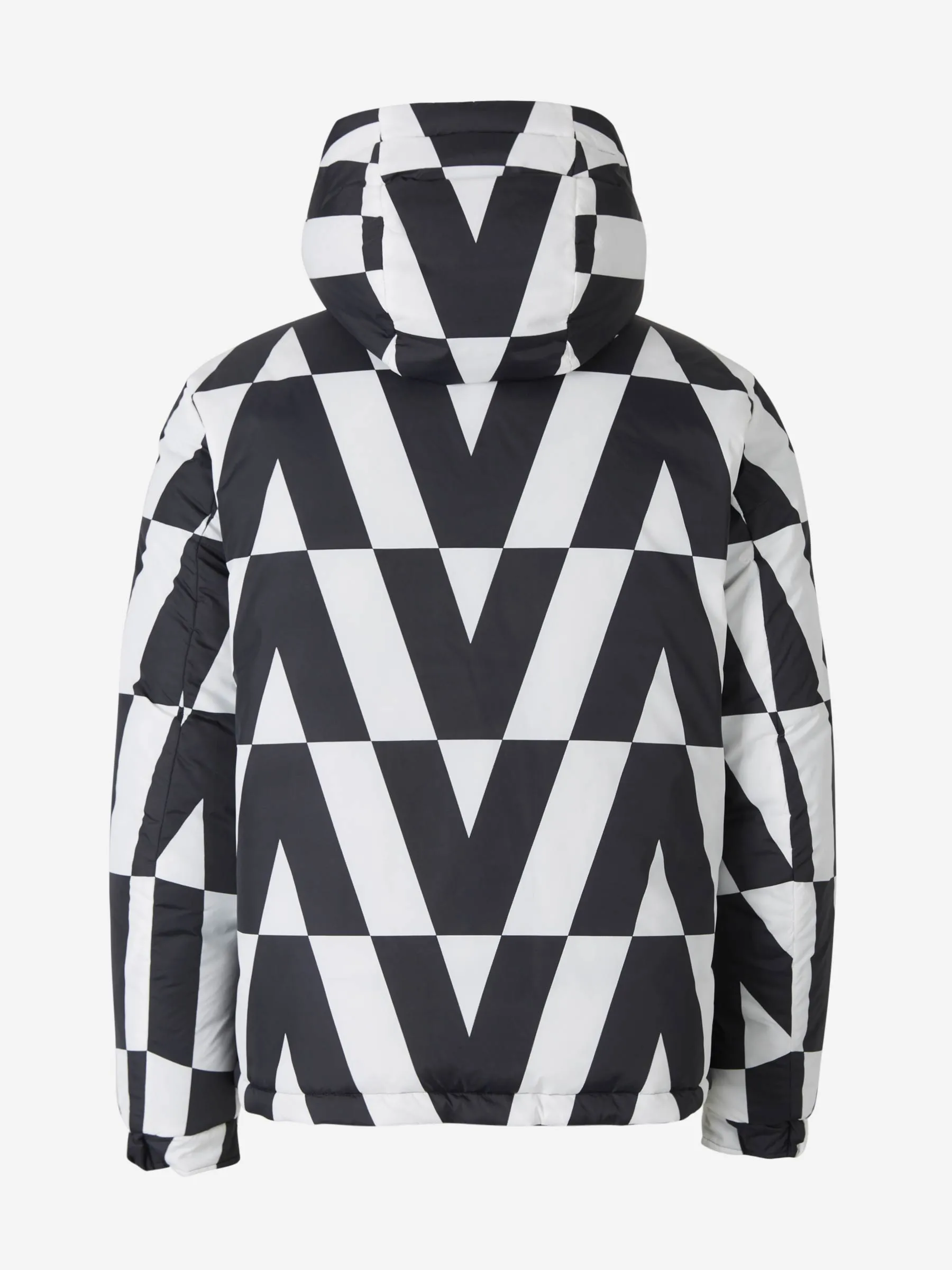 Valentino Optical Print Reversible Hooded Jacket