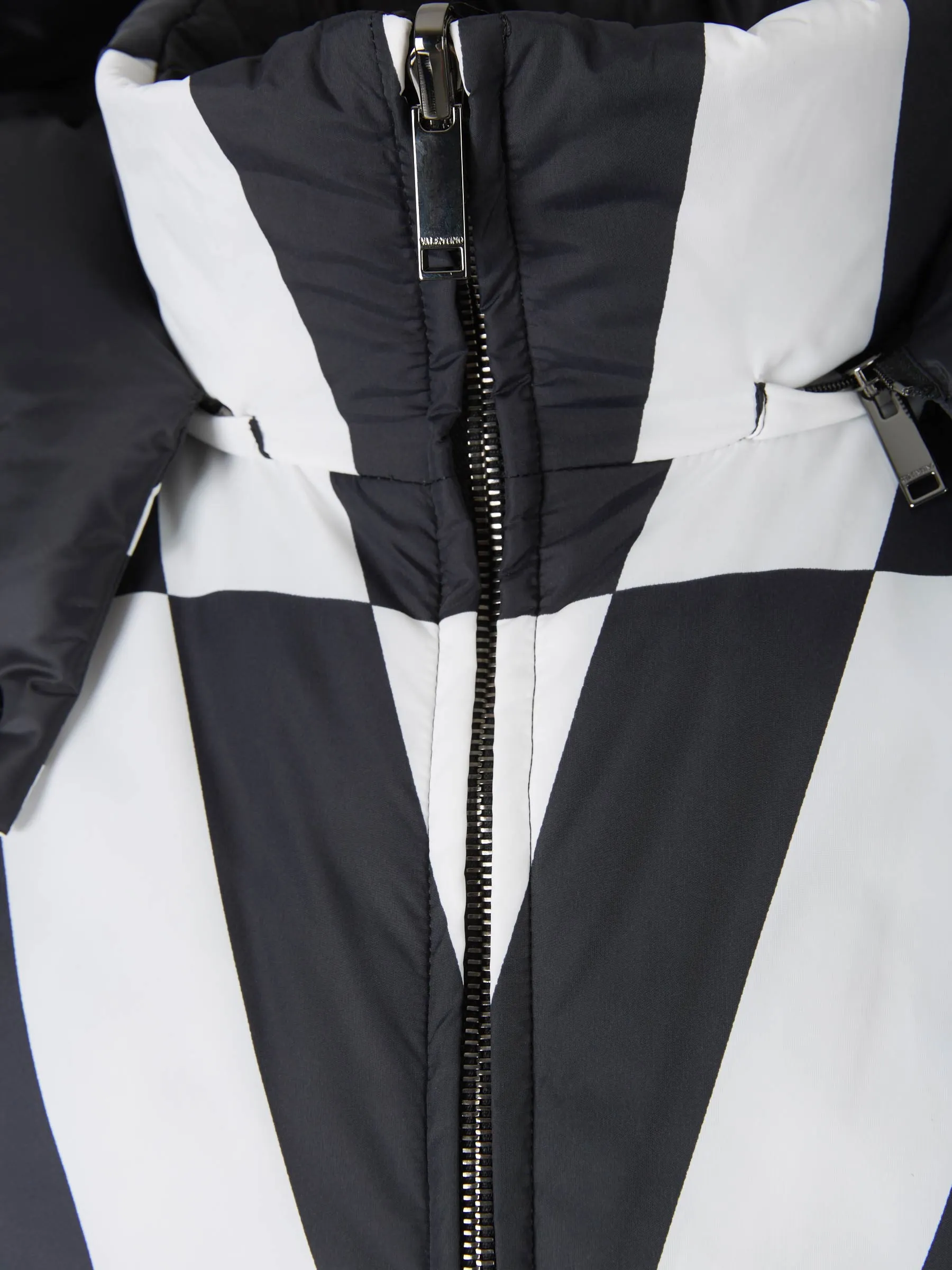 Valentino Optical Print Reversible Hooded Jacket